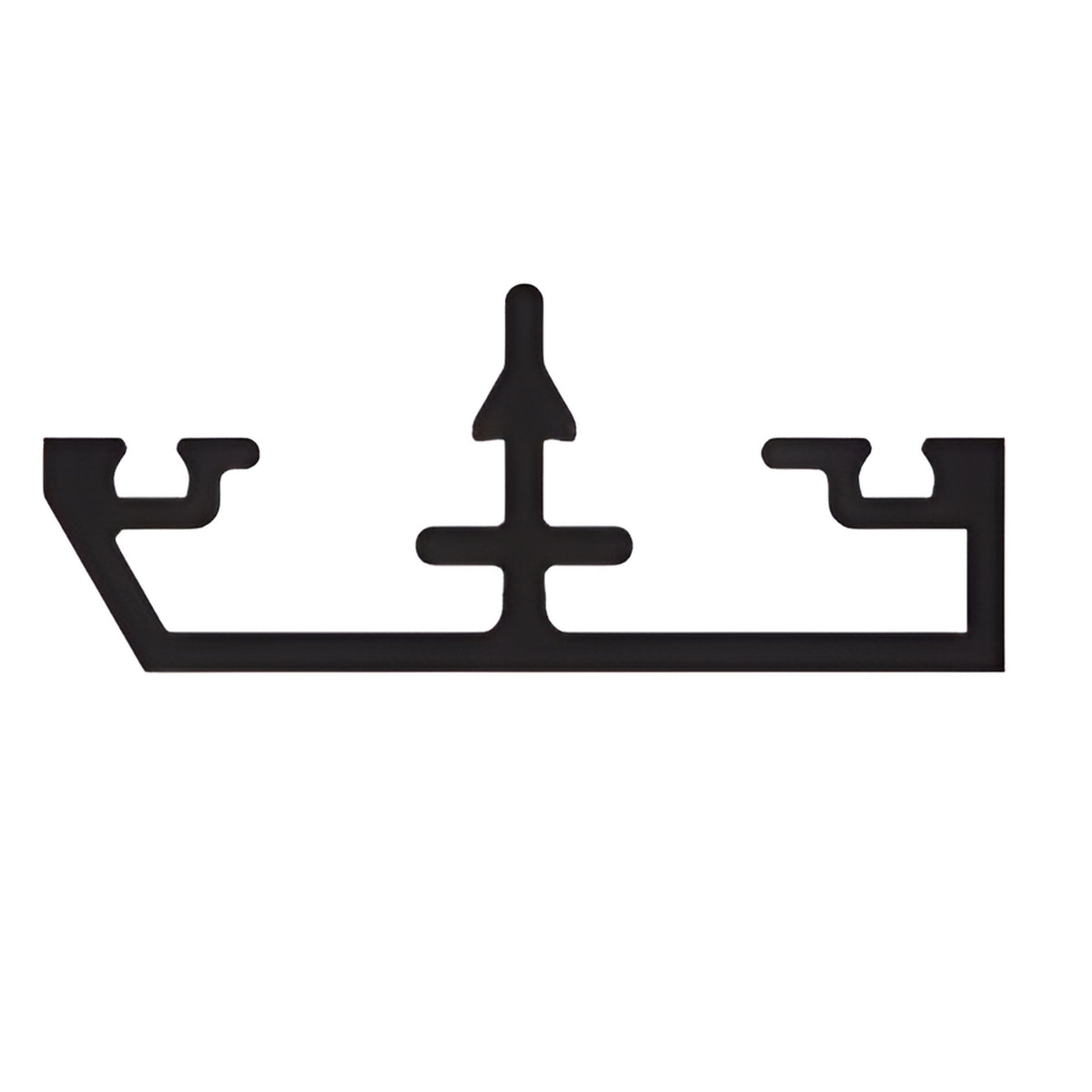 CRL-U.S. Aluminum Horizontal Face Cap, Clear Anodized Class 1 - 24'-