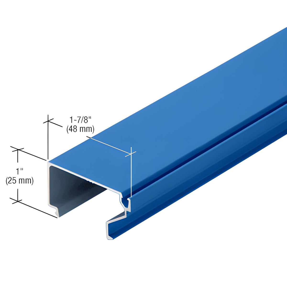 CRL-U.S. Aluminum Horizontal Glass Stop for 4-1/2" Mullions, Custom Paint - 24'-2"