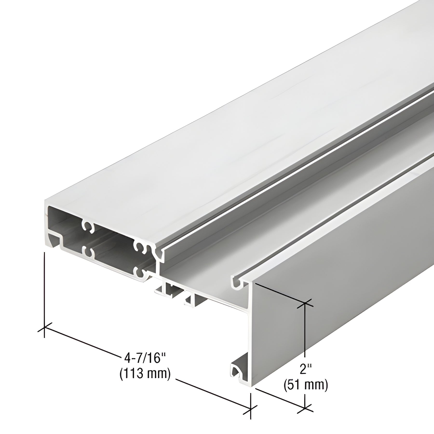 CRL-U.S. Aluminum Interior Glaze Horizontal - 24'-2"