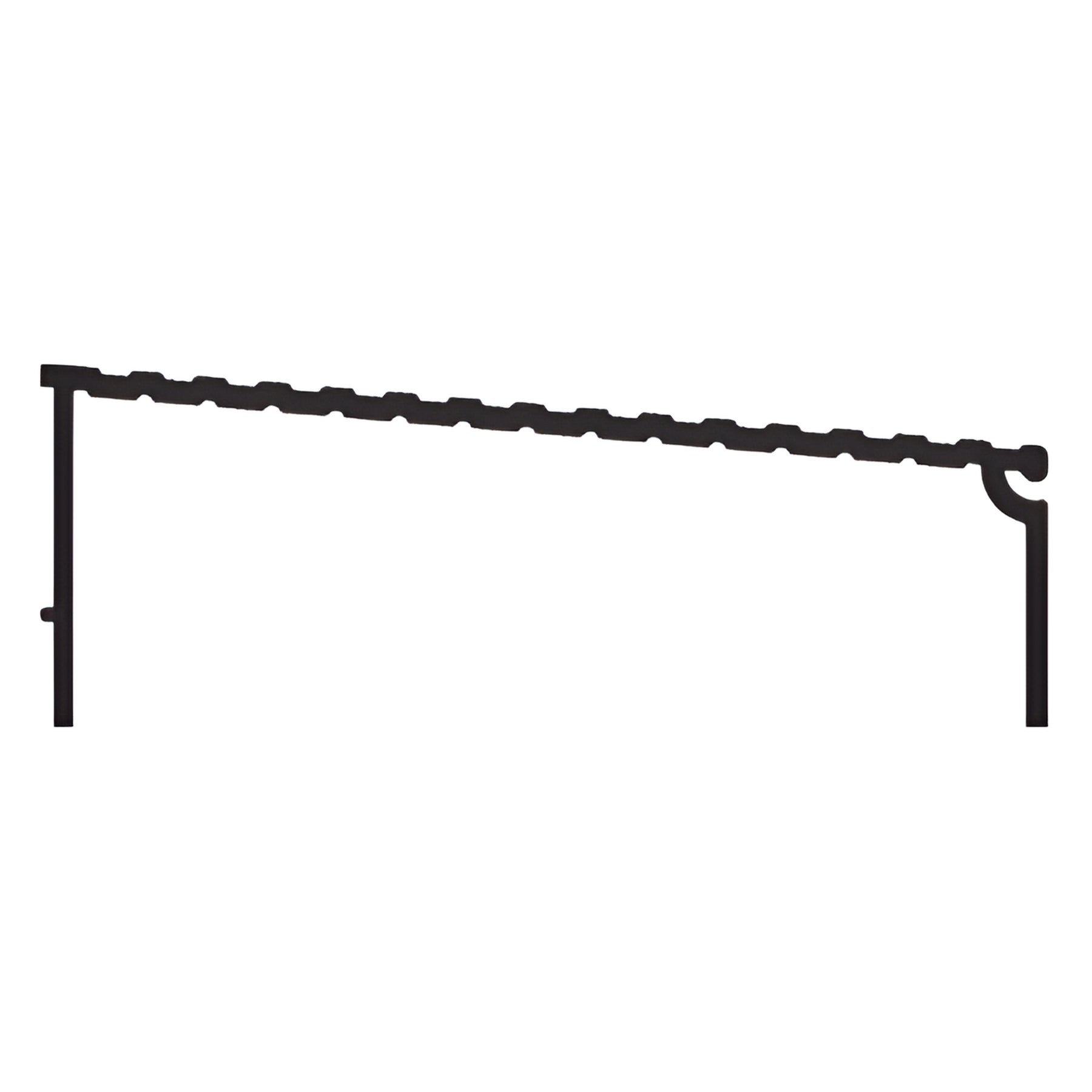 CRL-U.S. Aluminum Interior Upper Threshold Ramp, Dark Bronze/Black Anodized Class 1 21'-4"