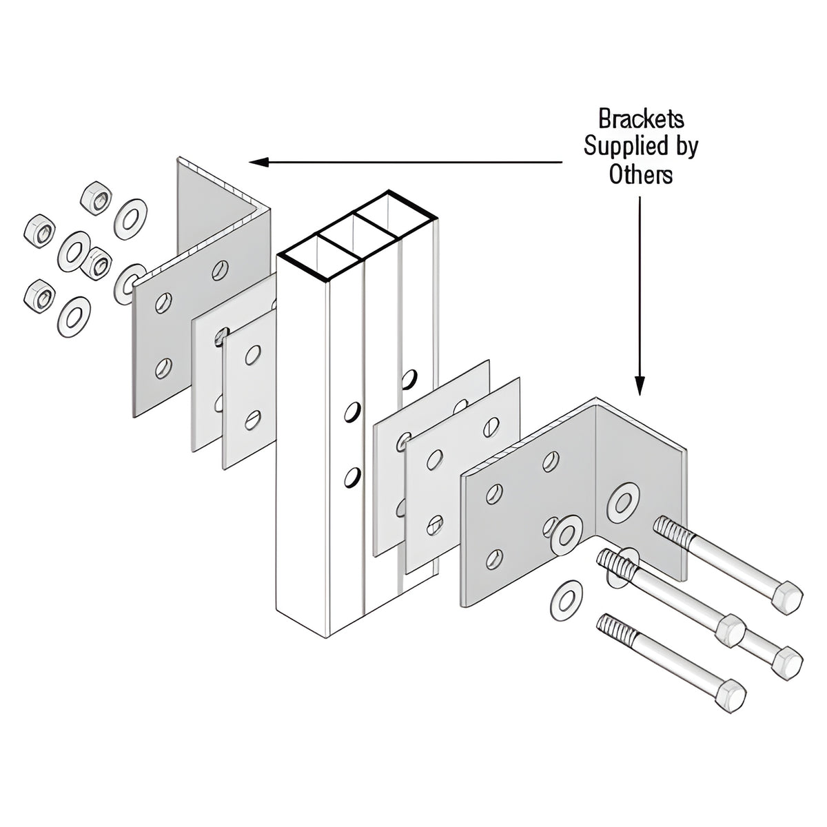 CRL-U.S. Aluminum Intermediate Mullion Anchor- 12/Pk
