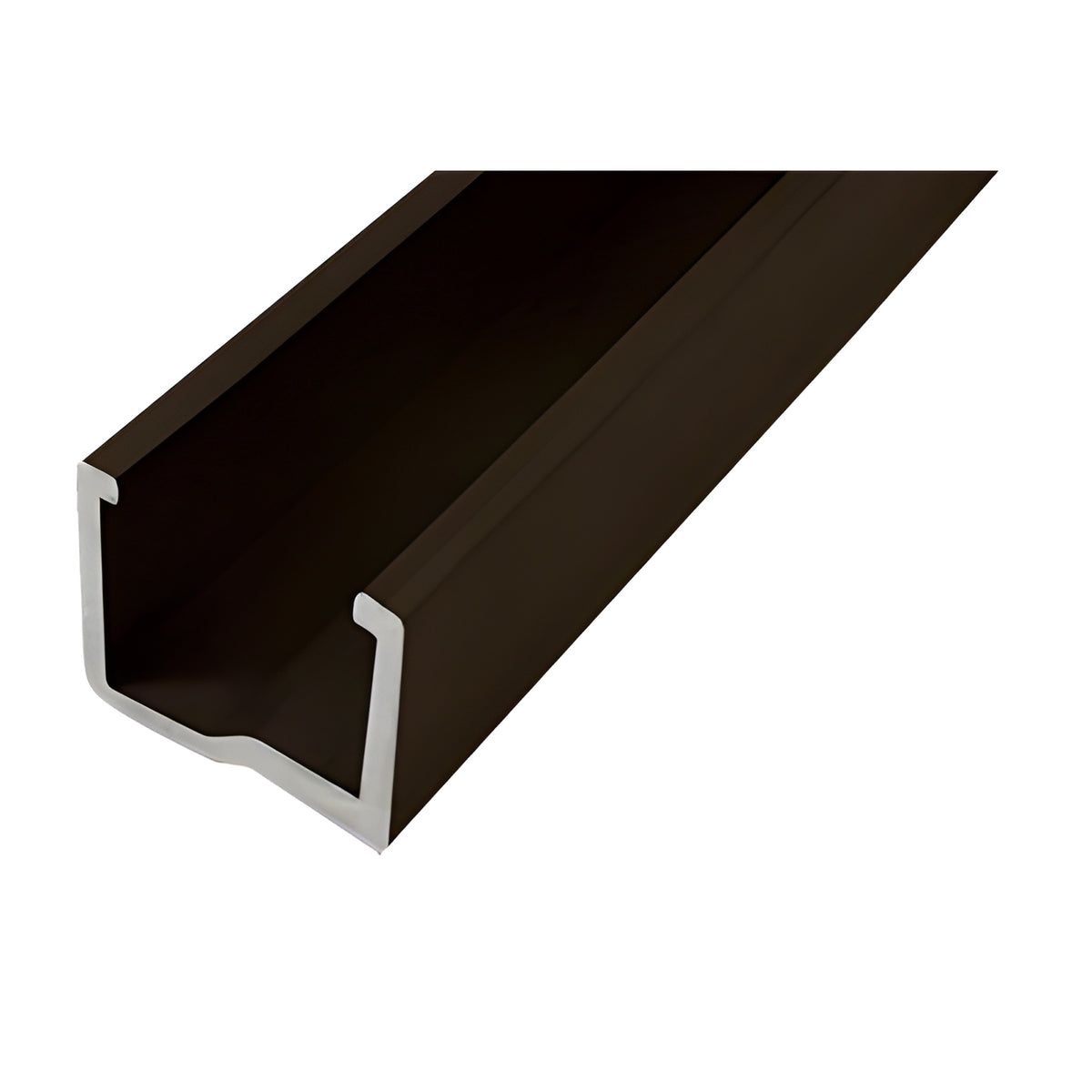CRL-U.S. Aluminum Jamb Adaptor for 1/4" Spandrel, Dark Bronze Anodized - 24'-2", Dark Bronze/Black Anodized Class 1