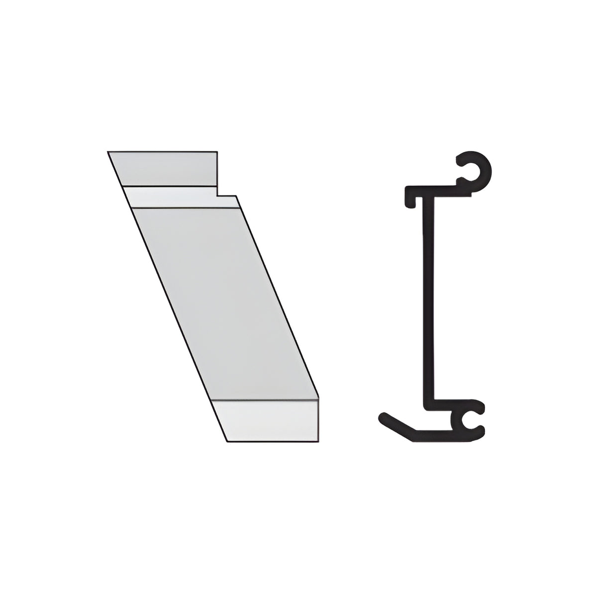 CRL-U.S. Aluminum Left Hand 135º Inside Corner Anchor Clip 4/Pk