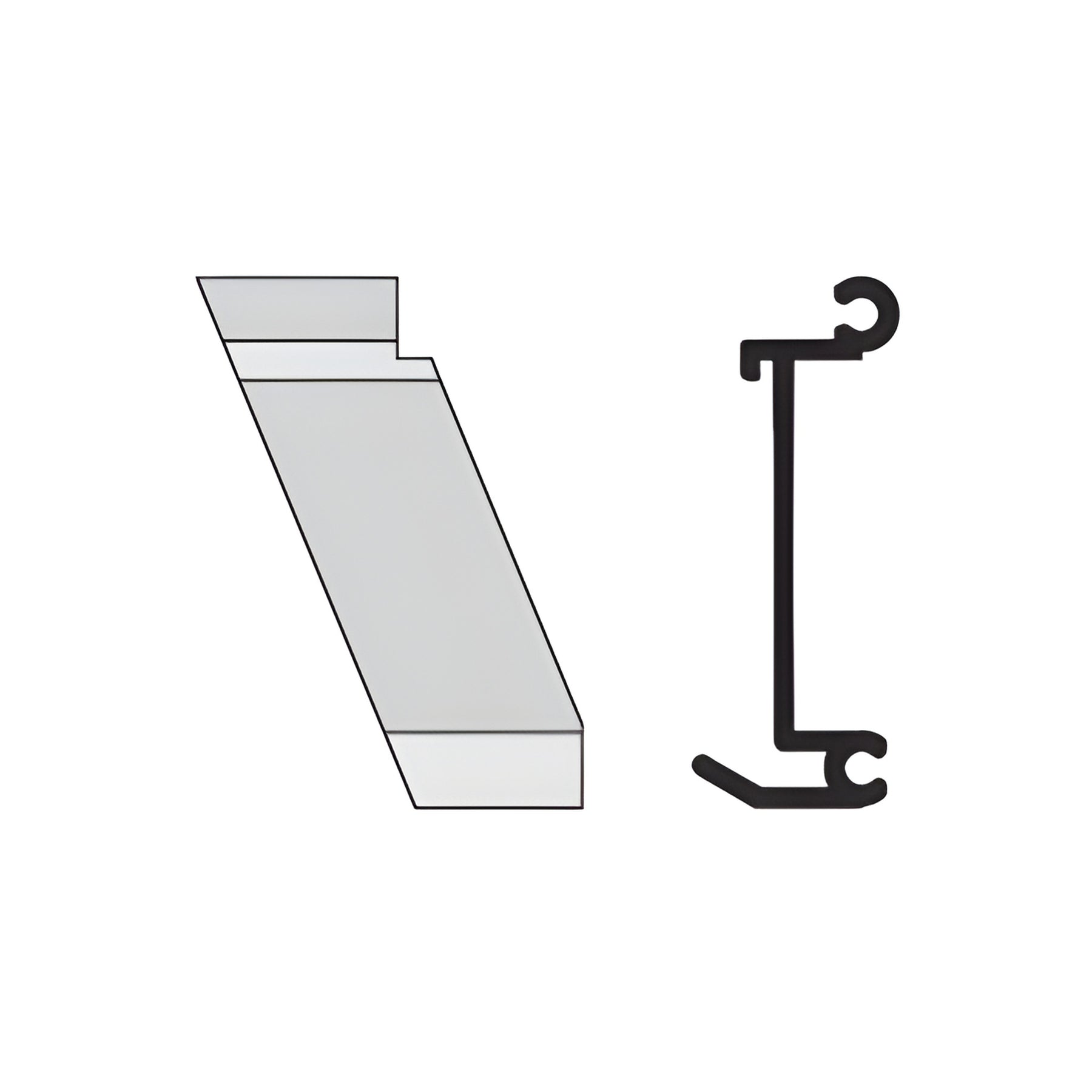 CRL-U.S. Aluminum Left Hand 135º Inside Corner Anchor Clip 4/Pk