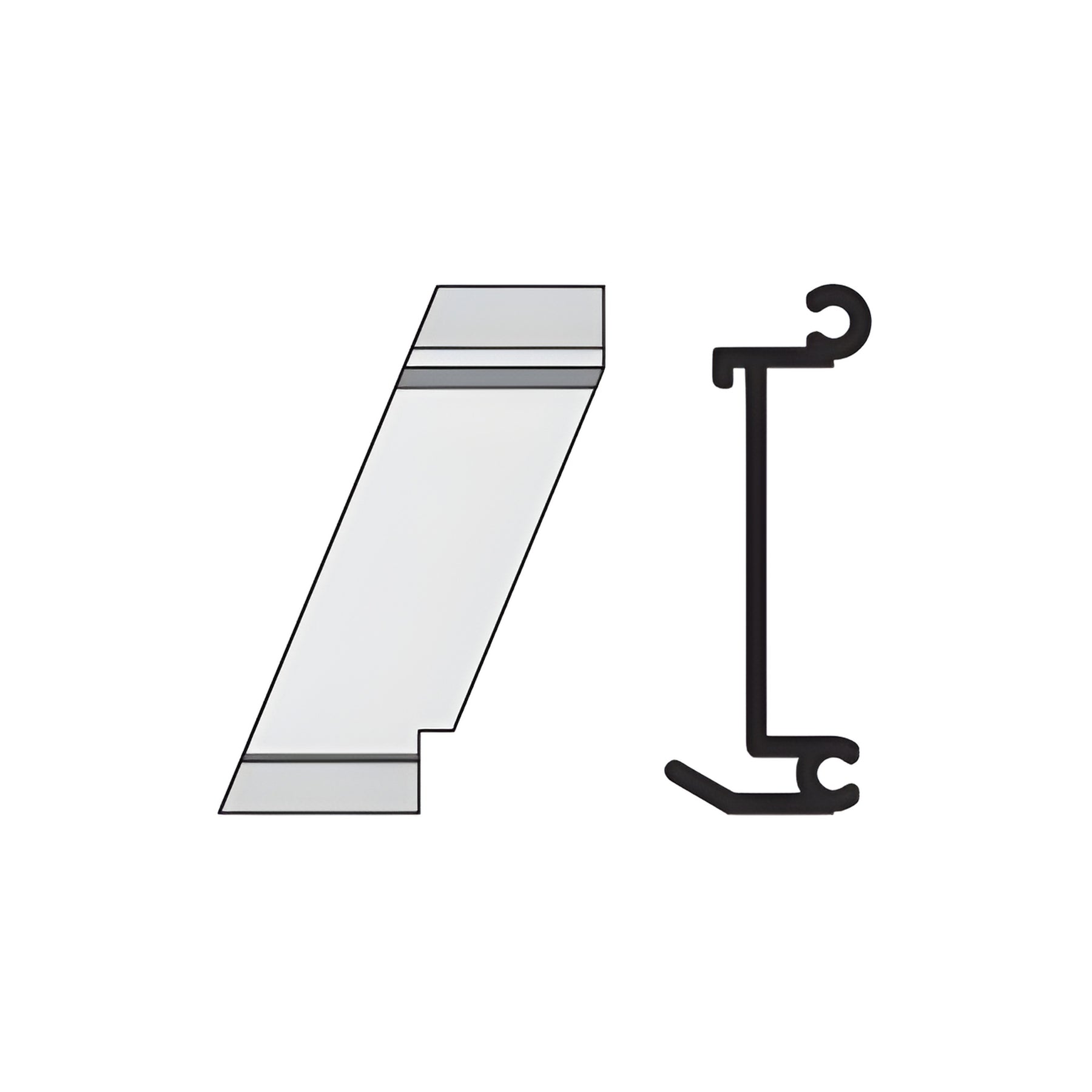 CRL-U.S. Aluminum Left Hand 135º Outside Corner Anchor Clip 4/Pk