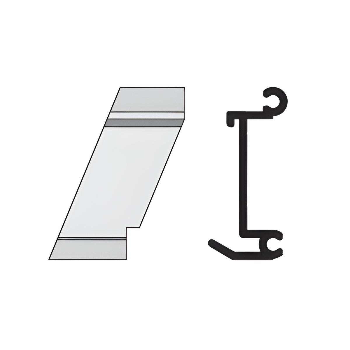 CRL-U.S. Aluminum Left Hand 135º Outside Corner Anchor Clip - 4/Pk