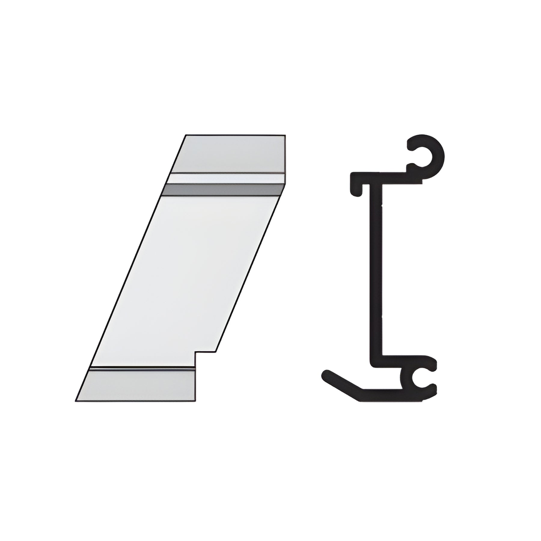 CRL-U.S. Aluminum Left Hand 135º Outside Corner Anchor Clip - 4/Pk