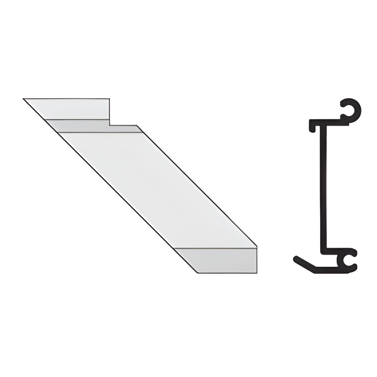 CRL-U.S. Aluminum Left Hand 90º Inside Corner Anchor Clip 4/Pk