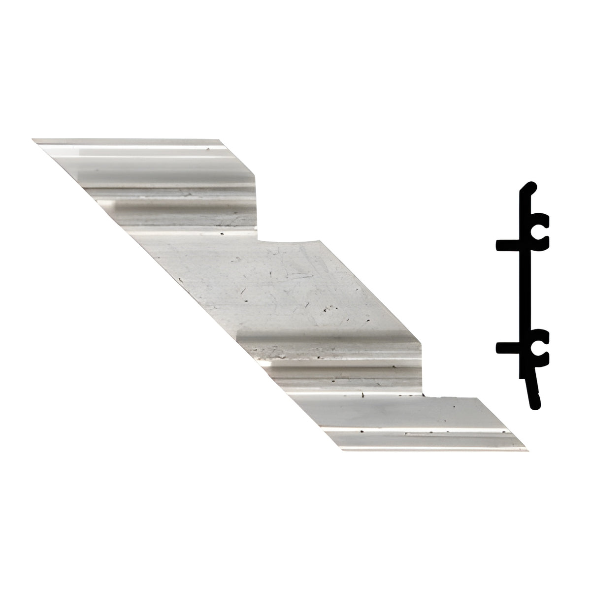 CRL-U.S. Aluminum Left Hand 90º Inside Corner Anchor Clip with Screws- 4/Pk