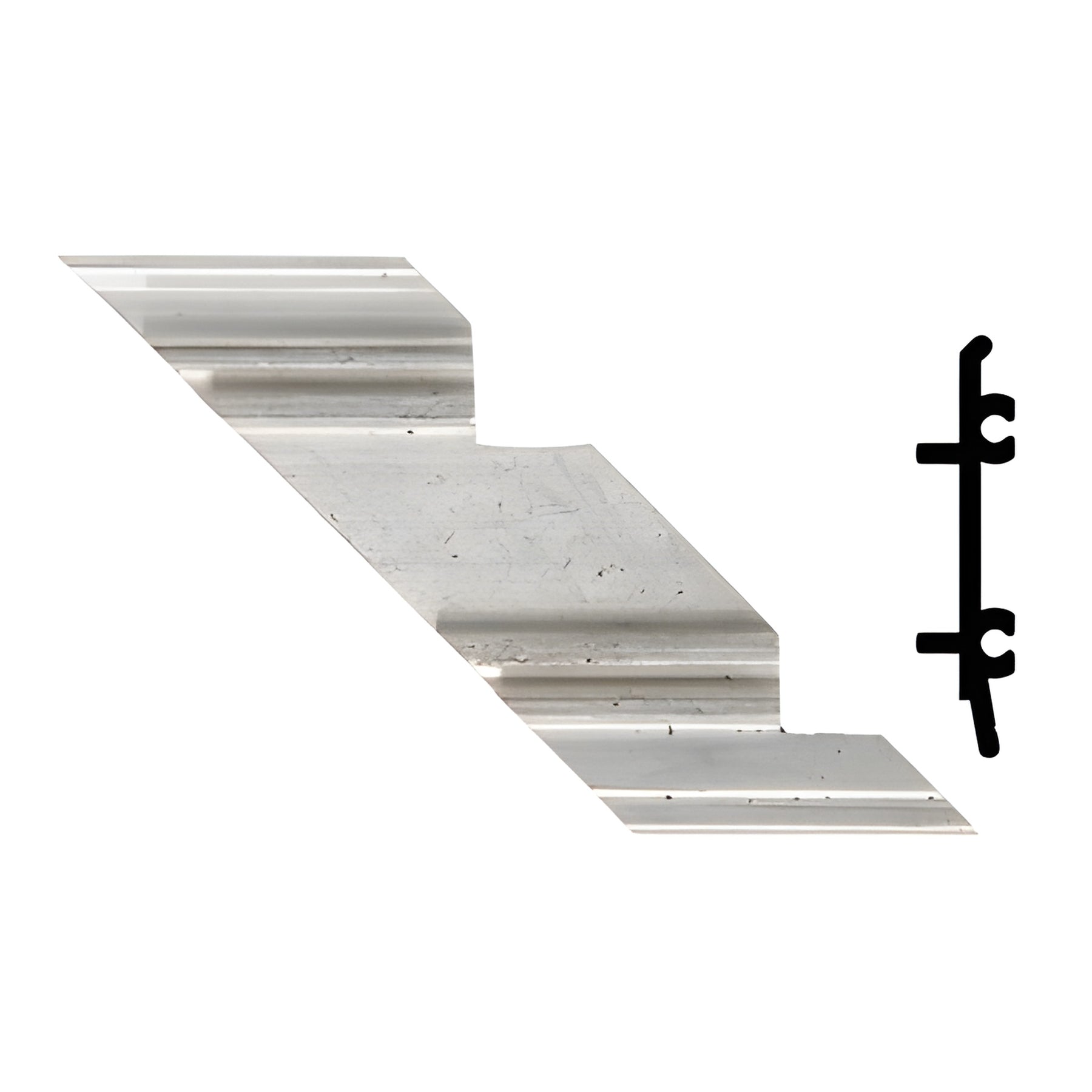 CRL-U.S. Aluminum Left Hand 90º Inside Corner Anchor Clip with Screws- 4/Pk