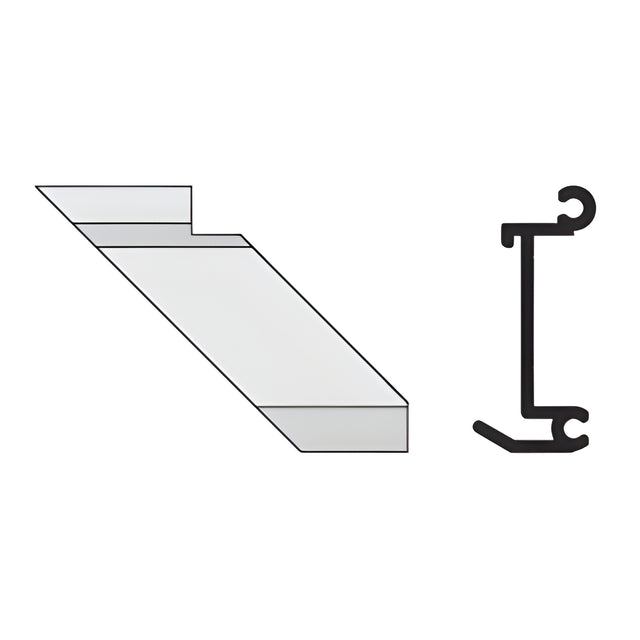 CRL-U.S. Aluminum Left Hand Anchor Clip, 90º Inside Corner - 4/Pk