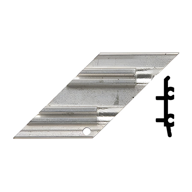 CRL-U.S. Aluminum Left Hand Anchor Clip, 90º, Outside Corner, 4/Pk