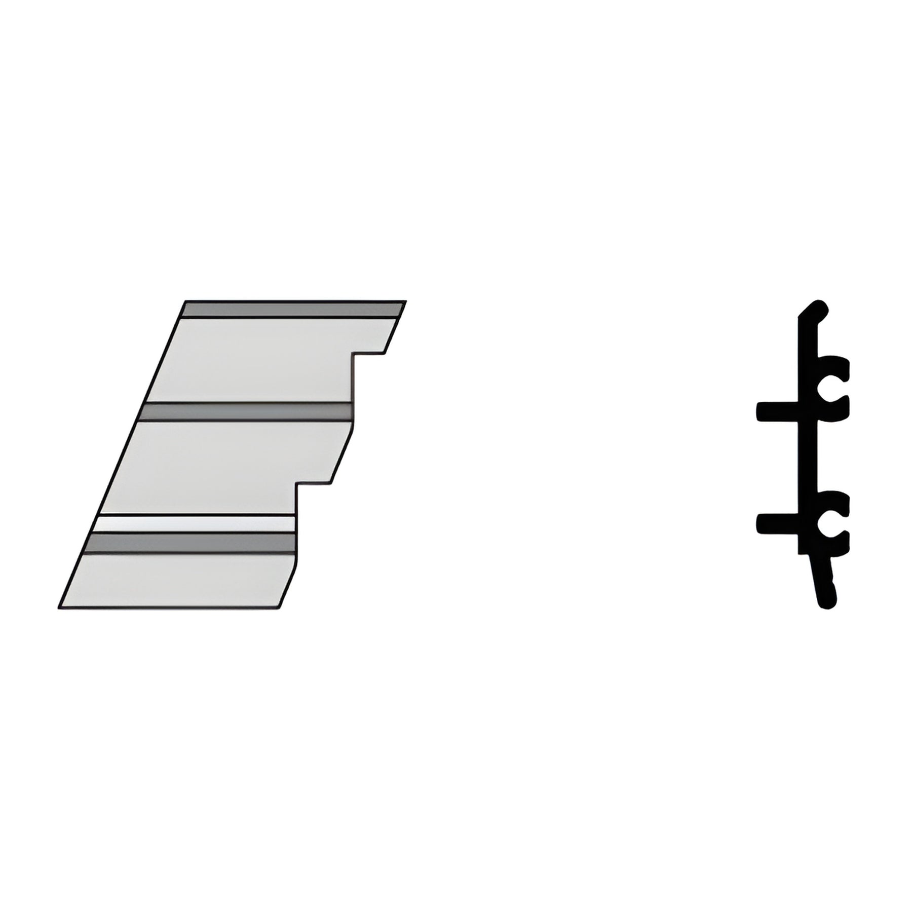 CRL-U.S. Aluminum Left Hand Outside 135º Corner Anchor Clip- 4/Pk