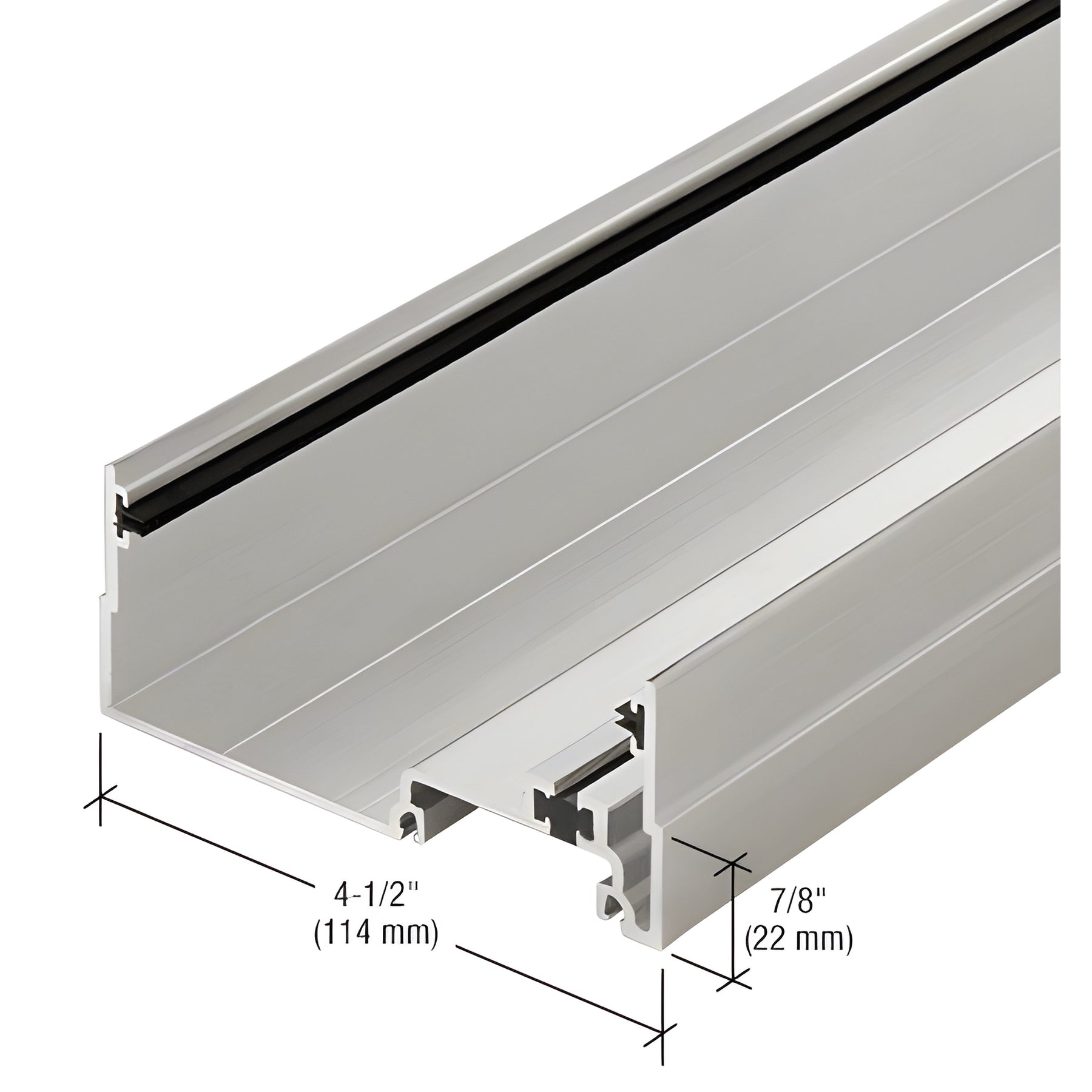 CRL-U.S. Aluminum Male Expansion Mullion, Thermally Improved - 24'-2"