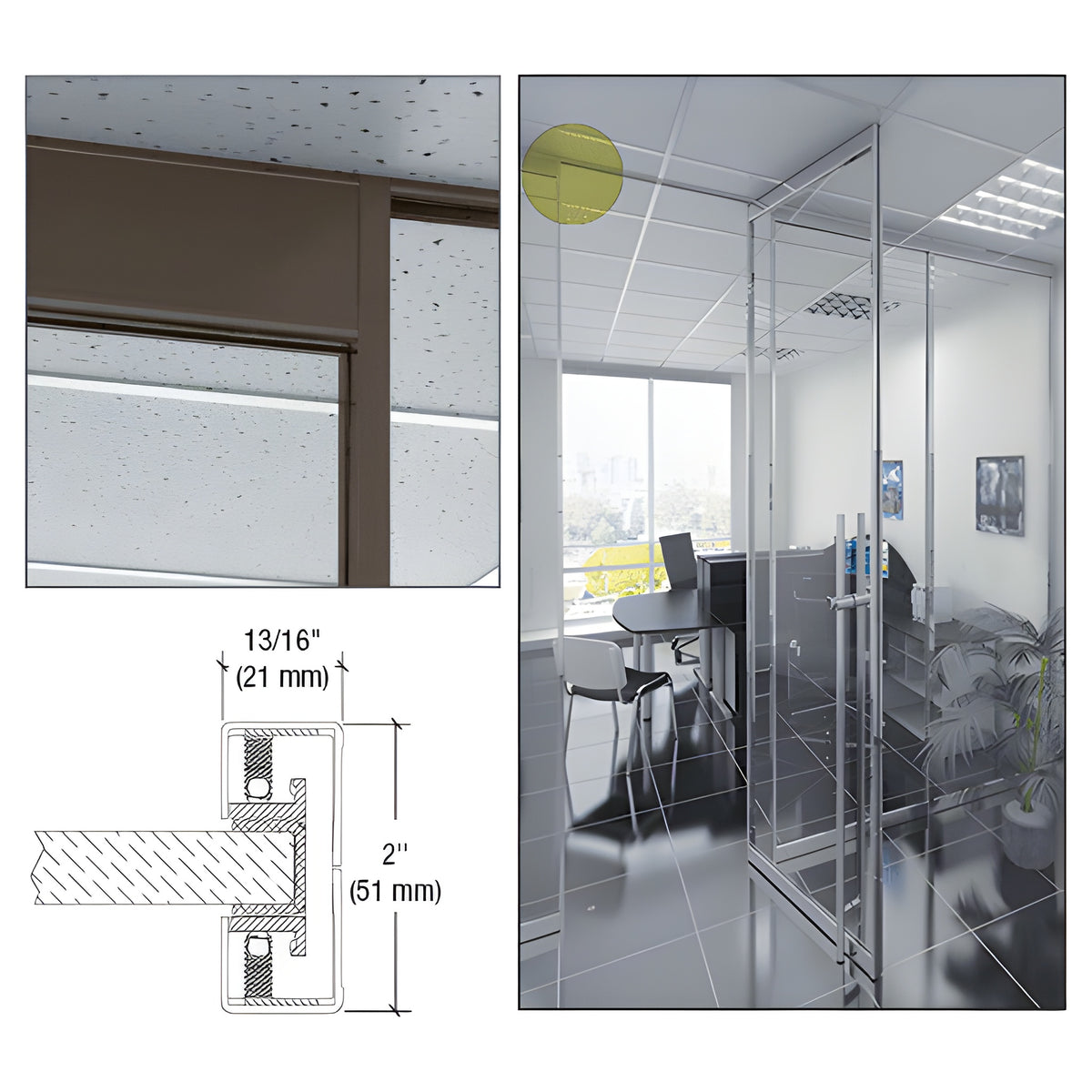 CRL-U.S. Aluminum Narrow Jamb Black Bronze - Custom
