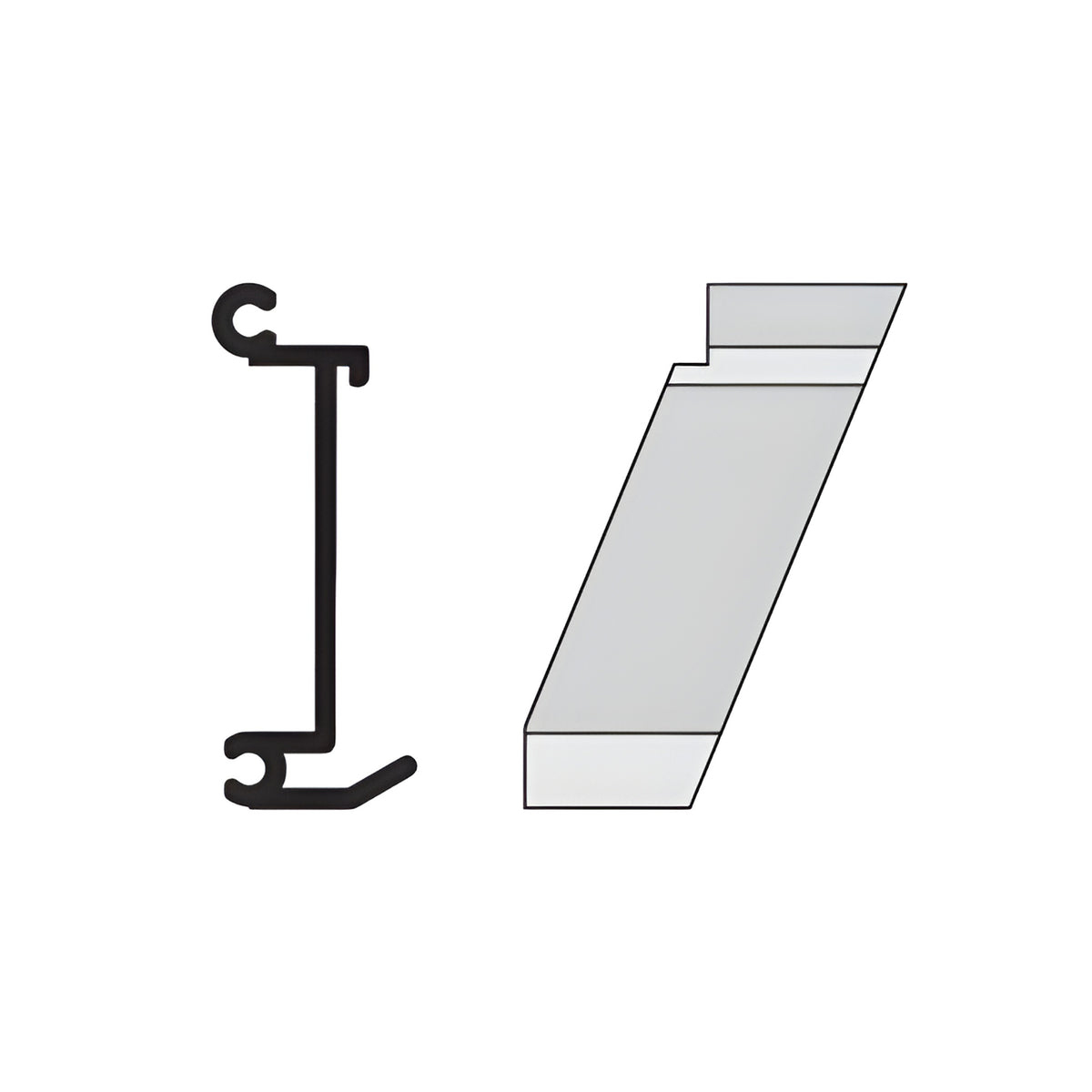 CRL-U.S. Aluminum Right Hand 135º Inside Corner Anchor Clip 4/Pk