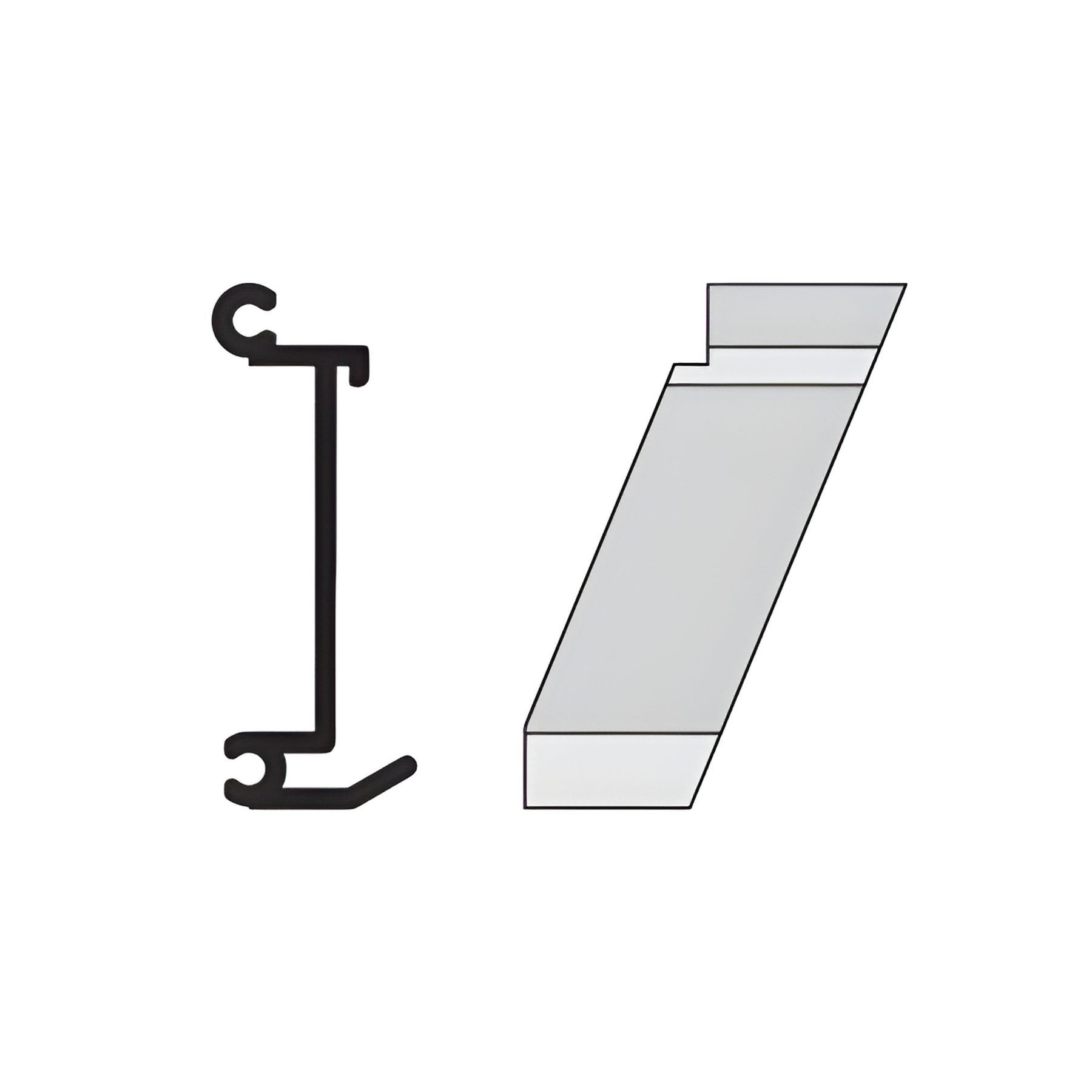 CRL-U.S. Aluminum Right Hand 135º Inside Corner Anchor Clip 4/Pk