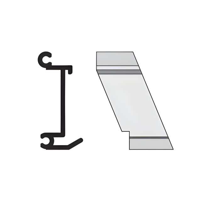 CRL-U.S. Aluminum Right Hand 135º Outside Corner Anchor Clip- 4/Pk