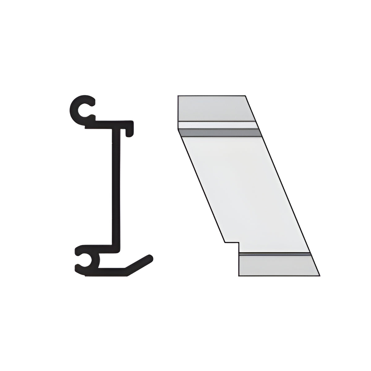 CRL-U.S. Aluminum Right Hand 135º Outside Corner Anchor Clip- 4/Pk