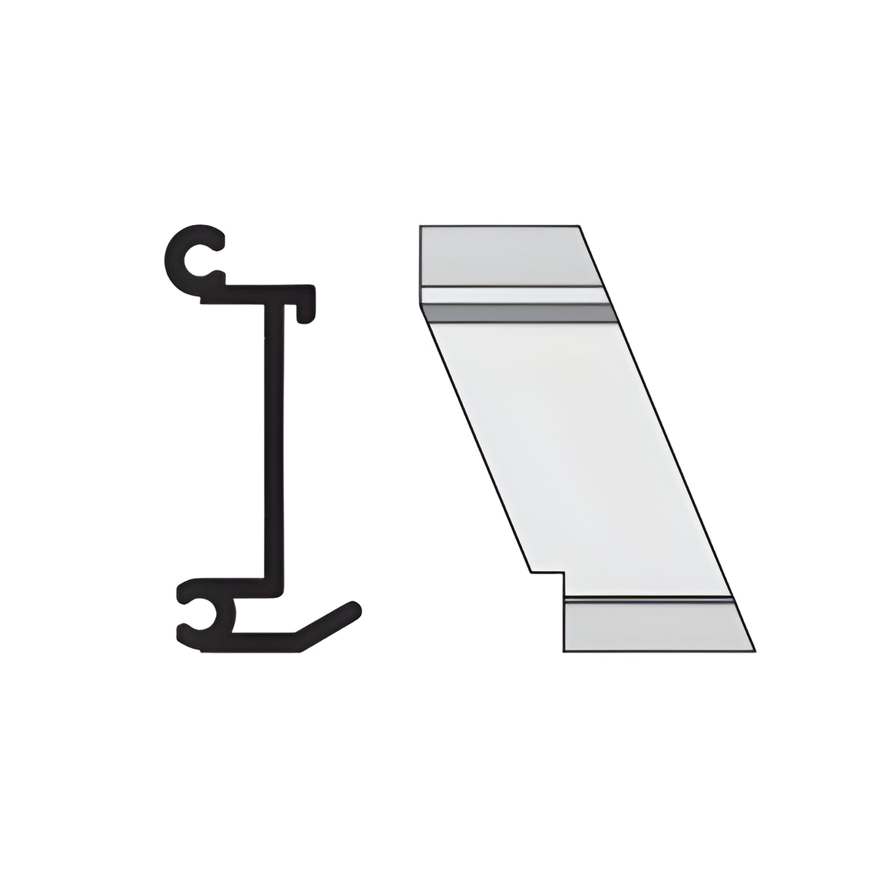 CRL-U.S. Aluminum Right Hand 135º Outside Corner Anchor Clip- 4/Pk