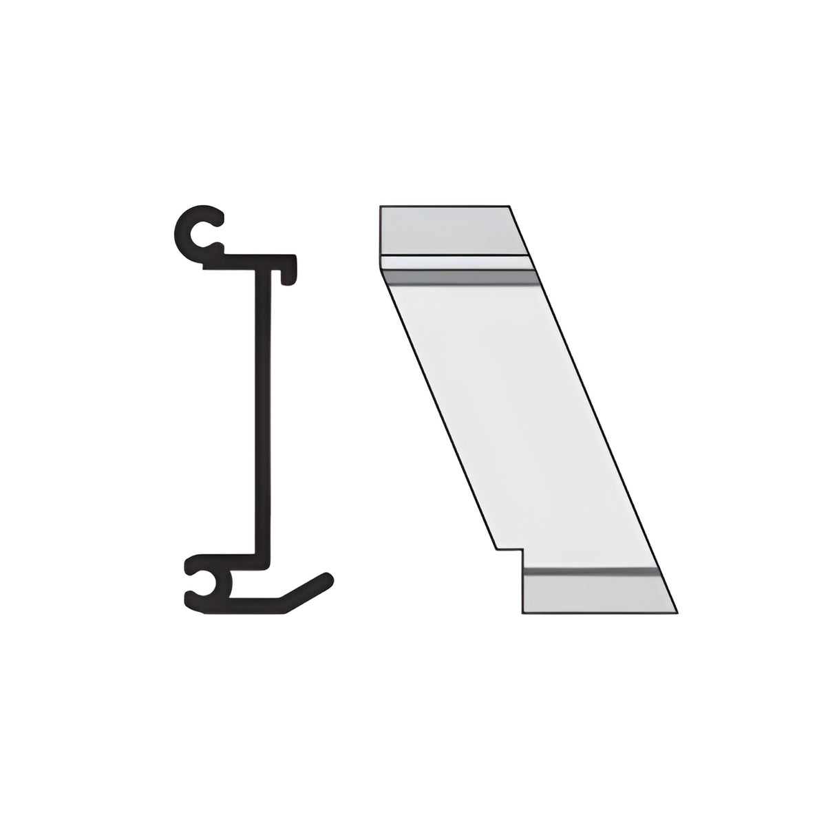 CRL-U.S. Aluminum Right Hand 135º Outside Corner Anchor Clip 4/Pk