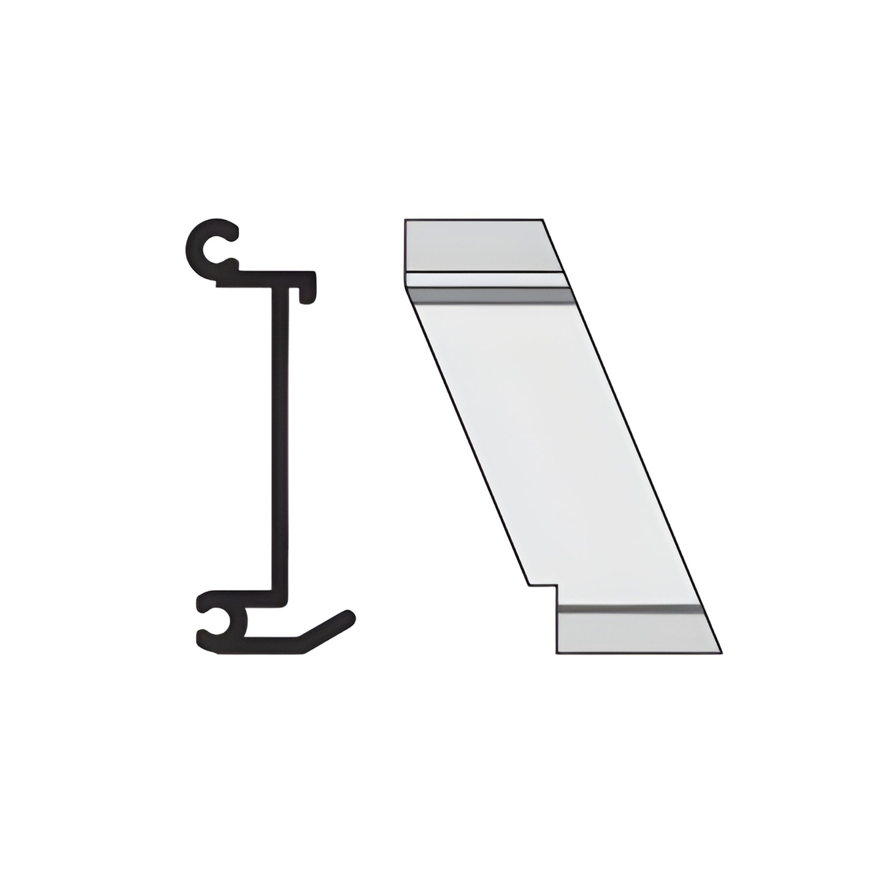 CRL-U.S. Aluminum Right Hand 135º Outside Corner Anchor Clip 4/Pk