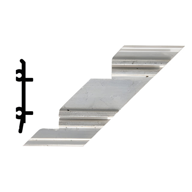 CRL-U.S. Aluminum Right Hand 90º Inside Corner Anchor Clip with Screws- 4/Pk