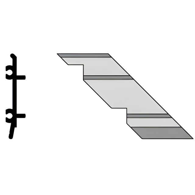 CRL-U.S. Aluminum Right Hand 90º Outside Corner - 4/Pk