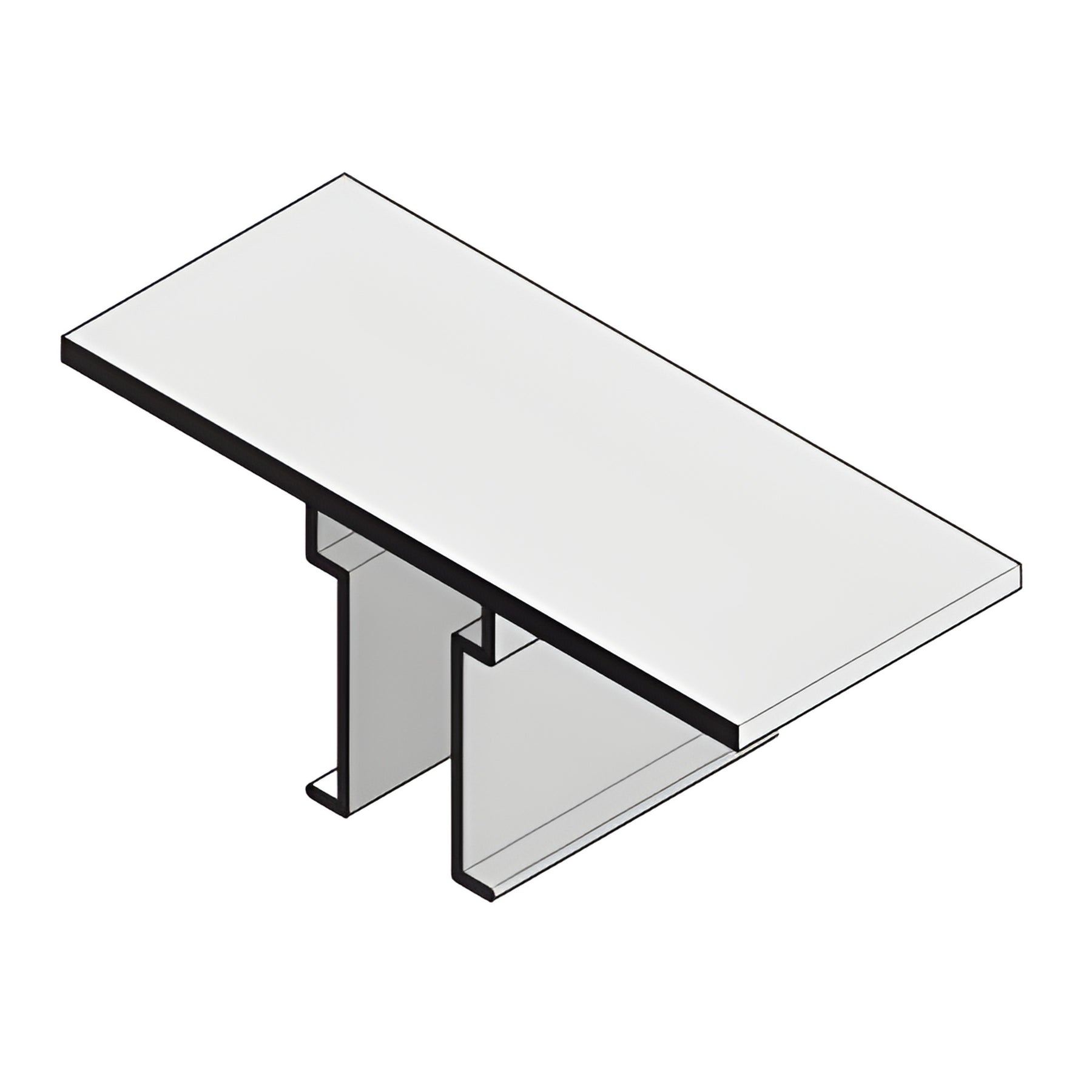 CRL-U.S. Aluminum Right Hand 90º Outside Corner Anchor Clip, 4/Pk