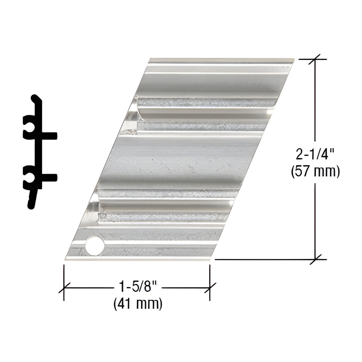 CRL-U.S. Aluminum Right Hand Anchor Clip, 135º, Inside Corner - 4/Pk