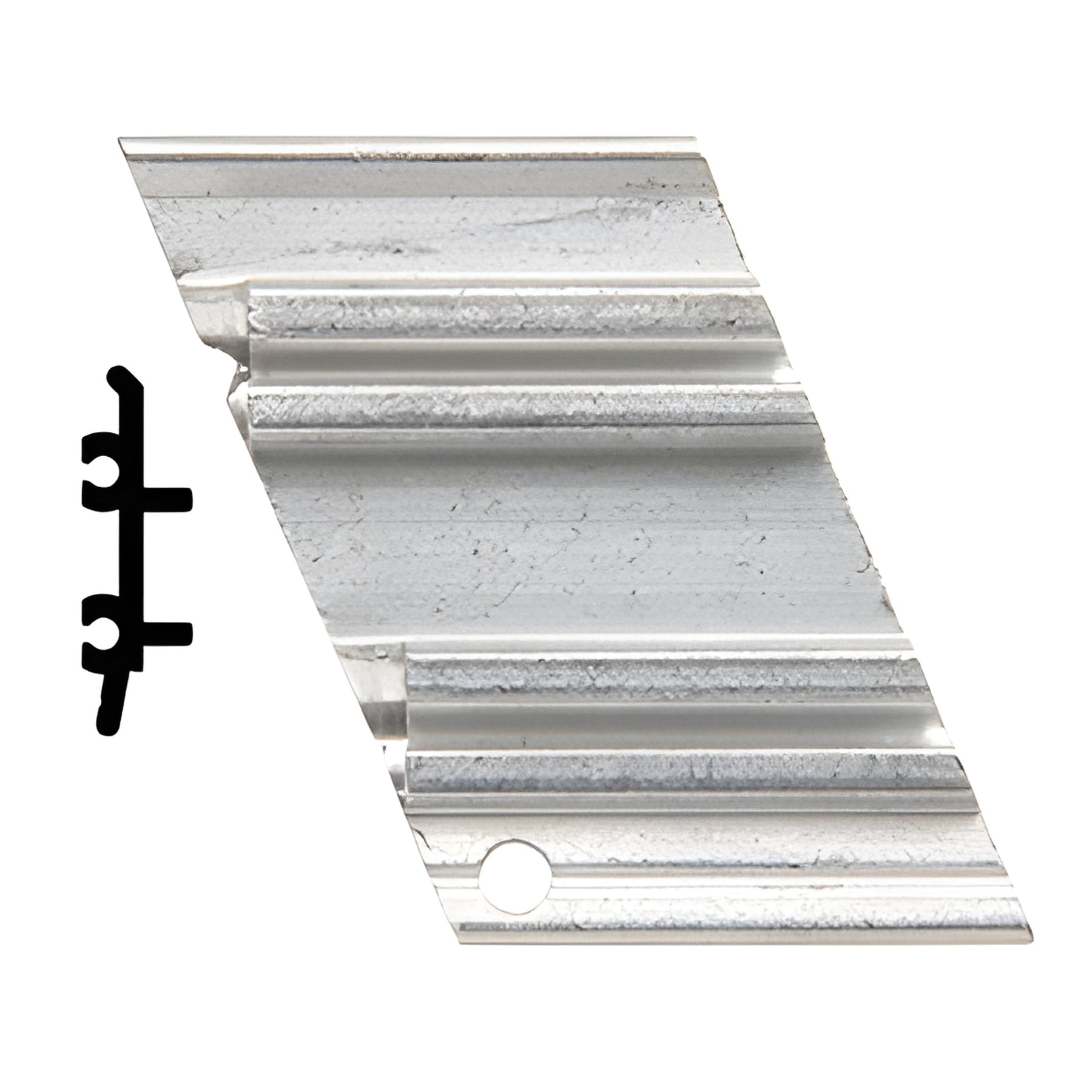 CRL-U.S. Aluminum Right Hand Anchor Clip, 135º, Outside Corner, 4/Pk