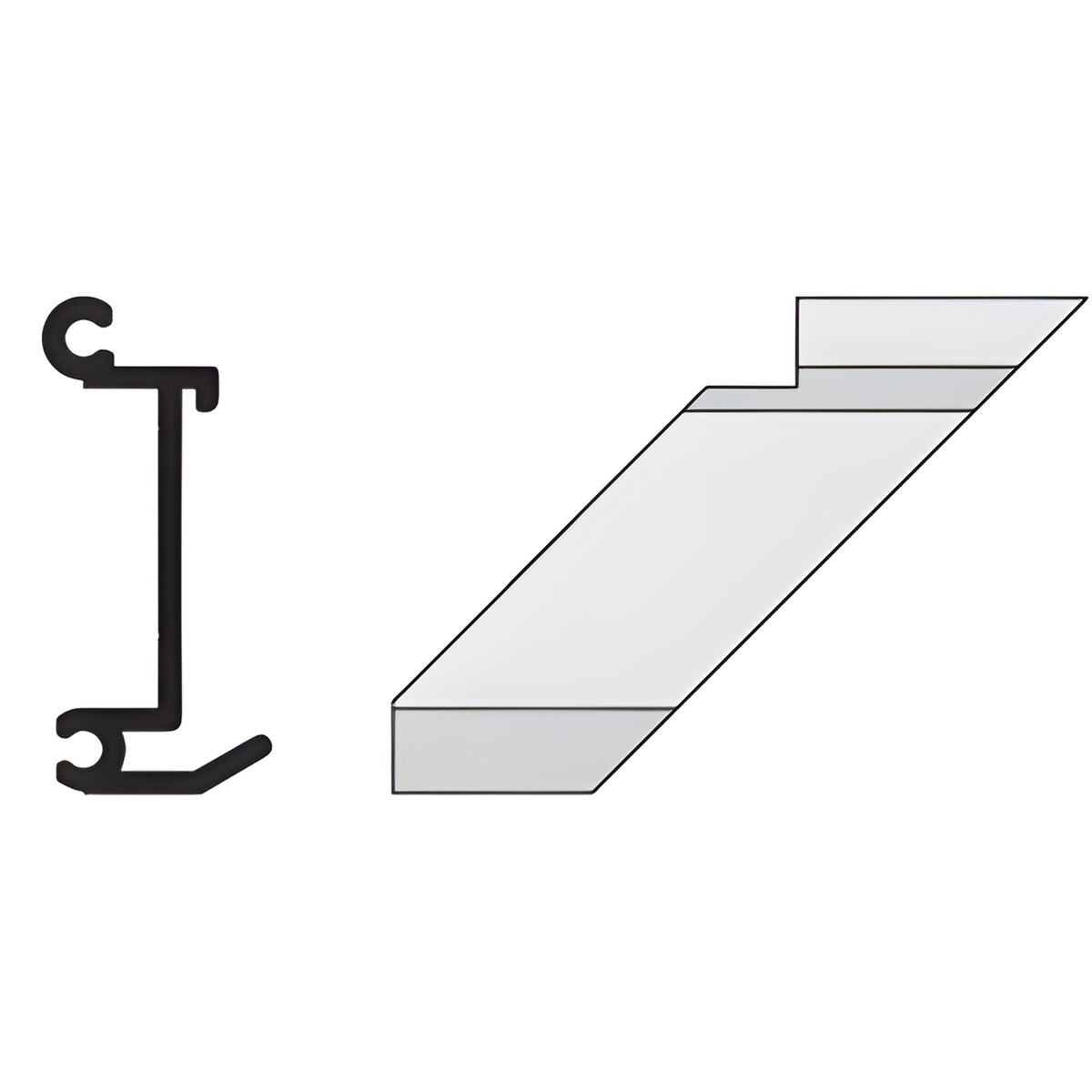CRL-U.S. Aluminum Right Hand Anchor Clip, 90º Inside Corner - 4/Pk