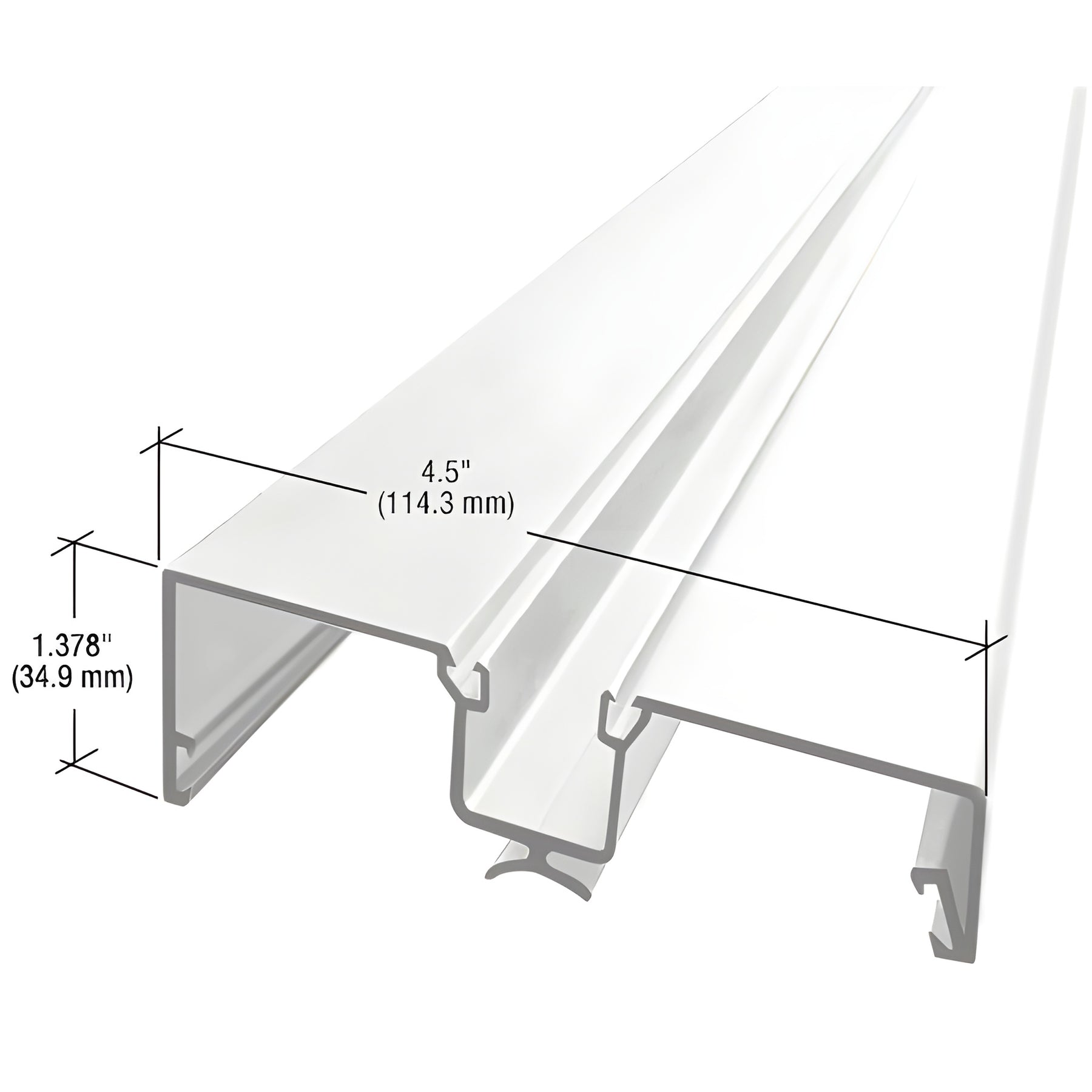 CRL-U.S. Aluminum Rotating Mull, White KYNAR® Paint- 24'-2"