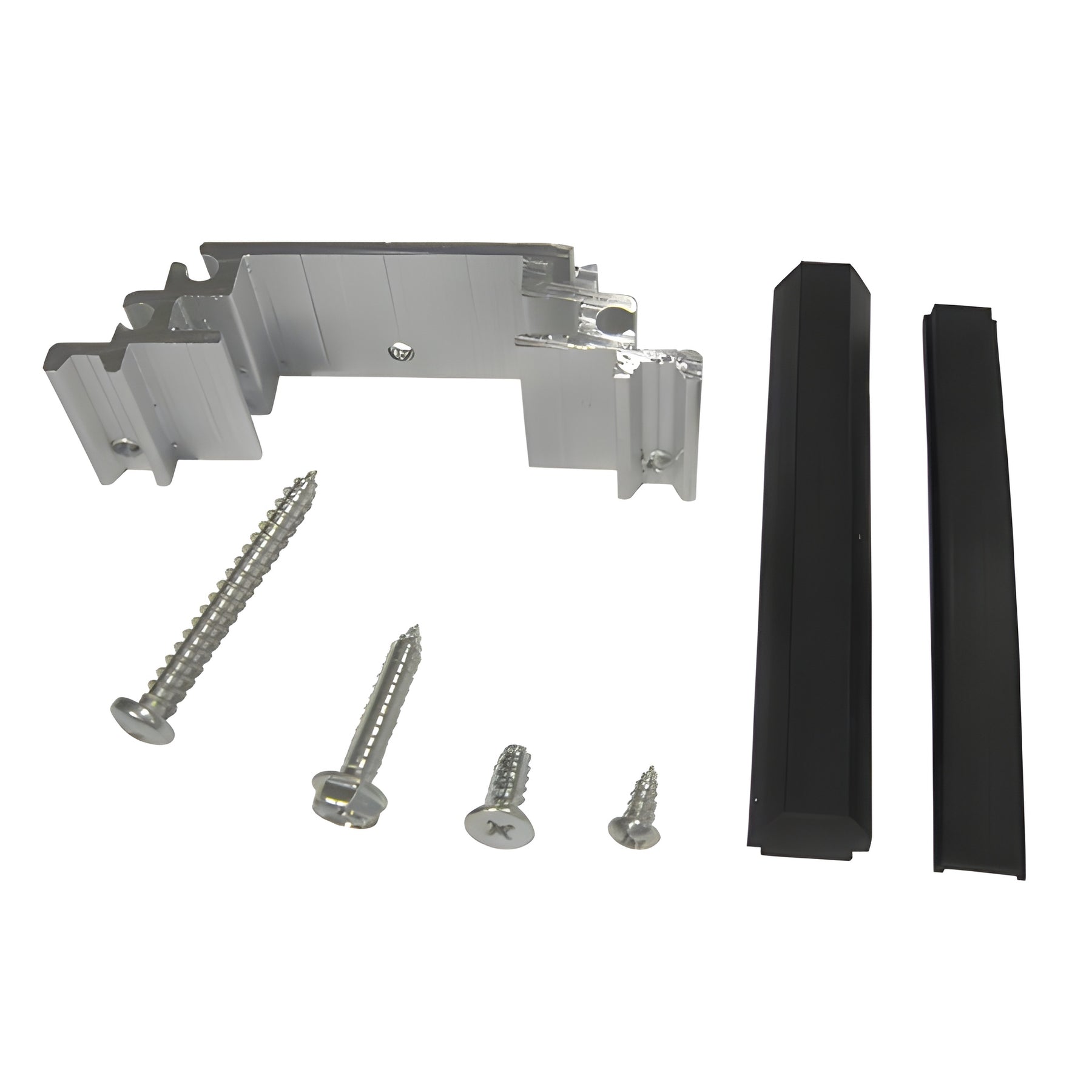 CRL-U.S. Aluminum Series 400 and 450 Transom Frame Header Clip With Screws for Surface Mount Door Closer