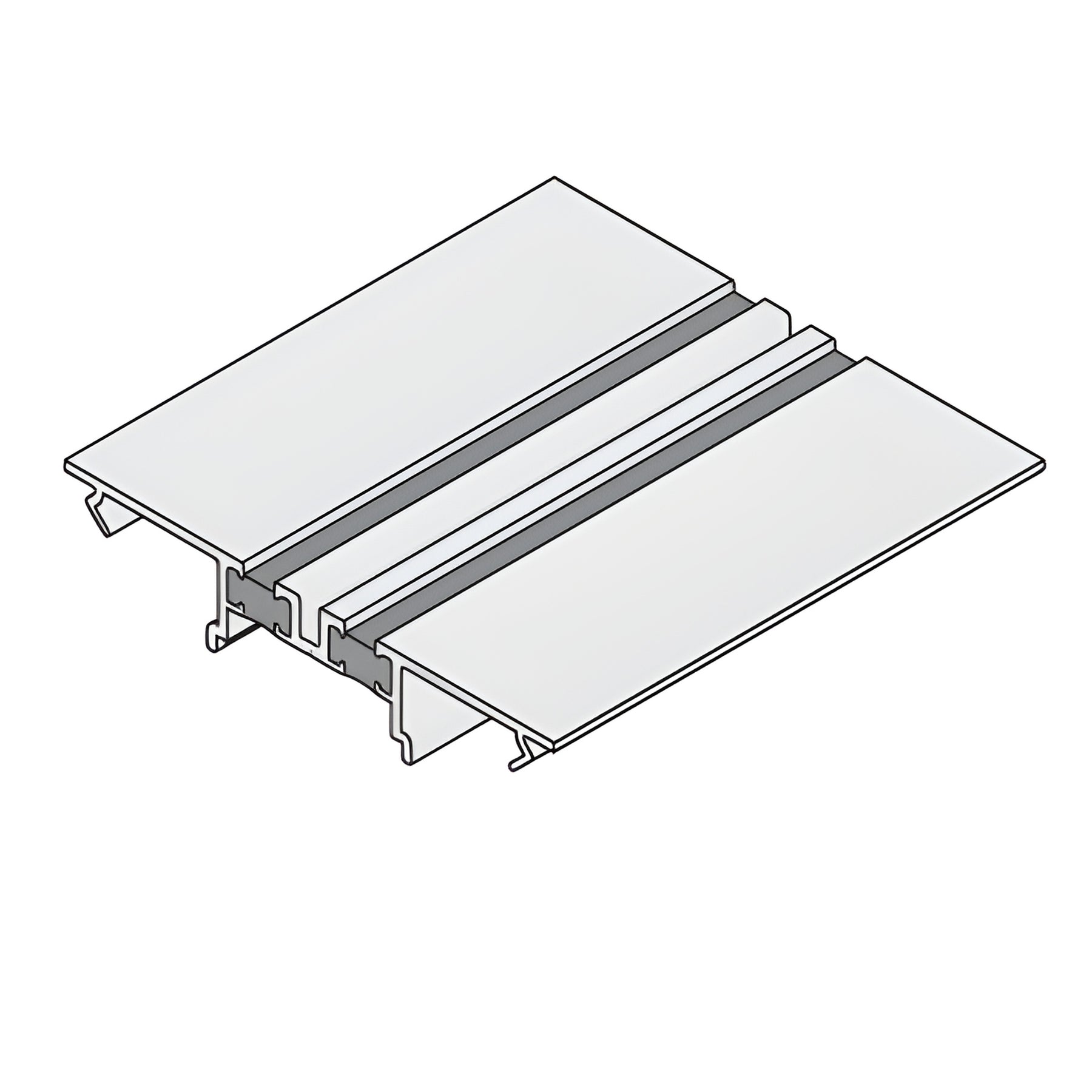 CRL-U.S. Aluminum Series 45X Mill Exterior Glazed Perimeter Anchor - 20/Pk