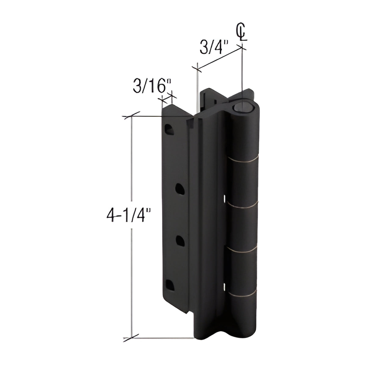 CRL-U.S. Aluminum Series 7400 Casement 5-Knuckle Hinge, Black