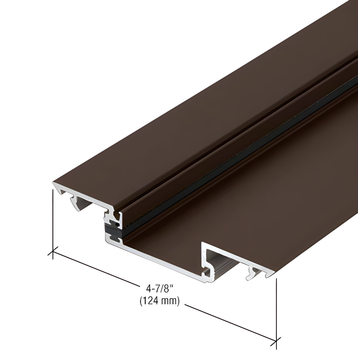 CRL-U.S. Aluminum Shallow Pocket Insert, Thermally Improved, Dark Bronze/Black Anodized Class 1, 24'-2"
