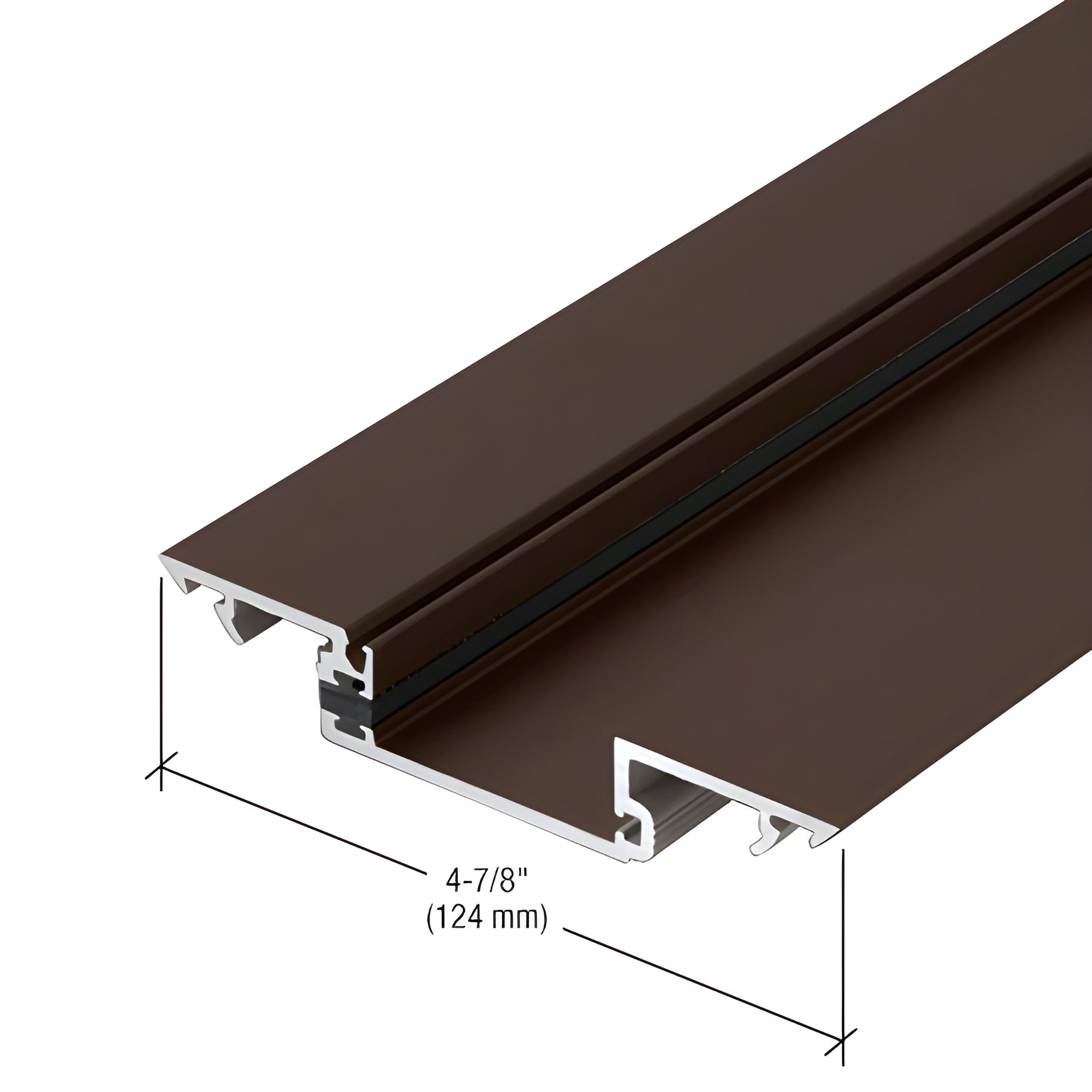 CRL-U.S. Aluminum Shallow Pocket Insert, Thermally Improved, Dark Bronze/Black Anodized Class 1, 24'-2"