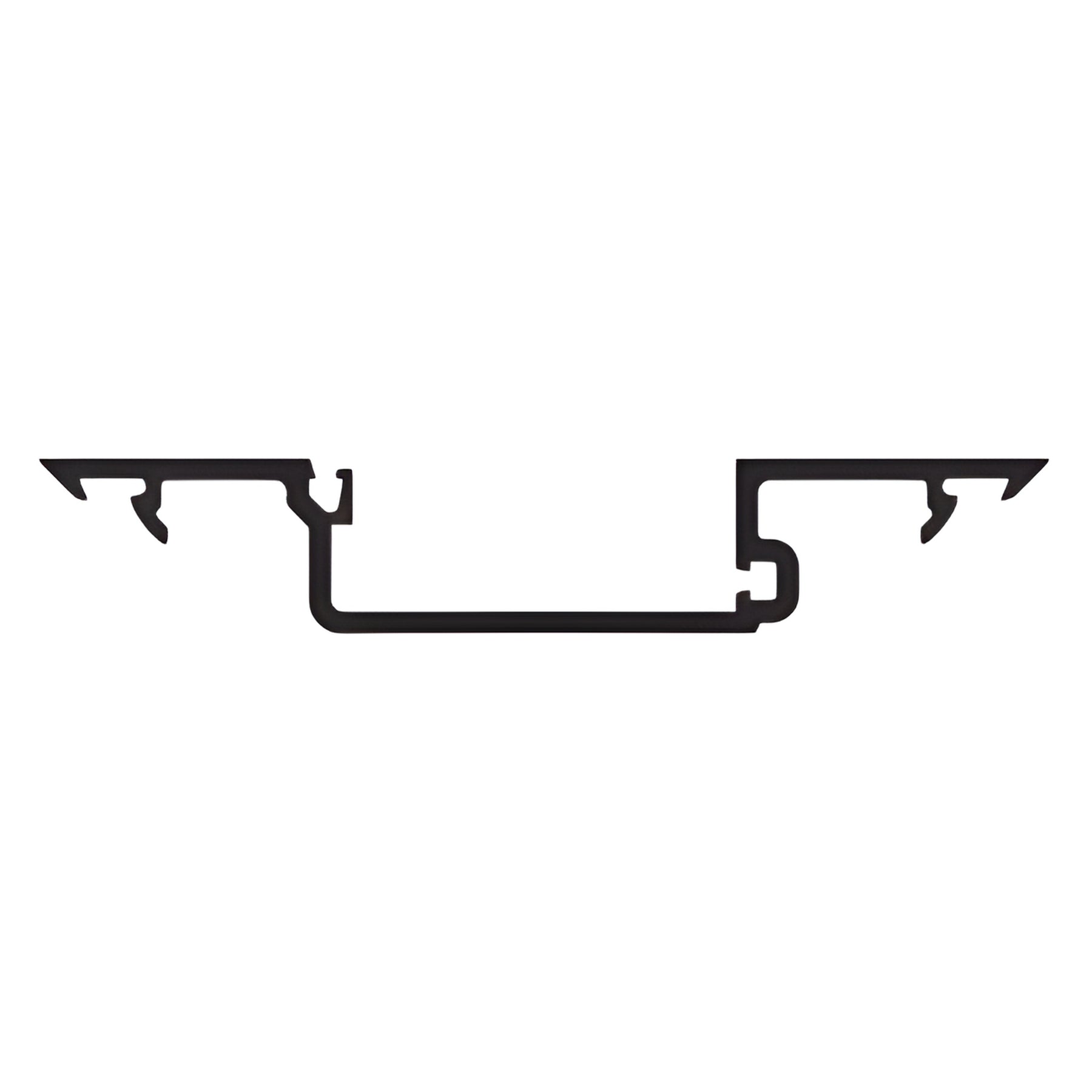 CRL-U.S. Aluminum Shallow Pocket Insert for 1-5/16" Glass - 24'-2", Dark Bronze/Black Anodized Class 1