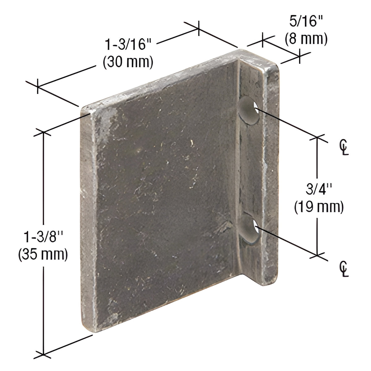 CRL-U.S. Aluminum Shear Blocks With Screws - 20/Pk