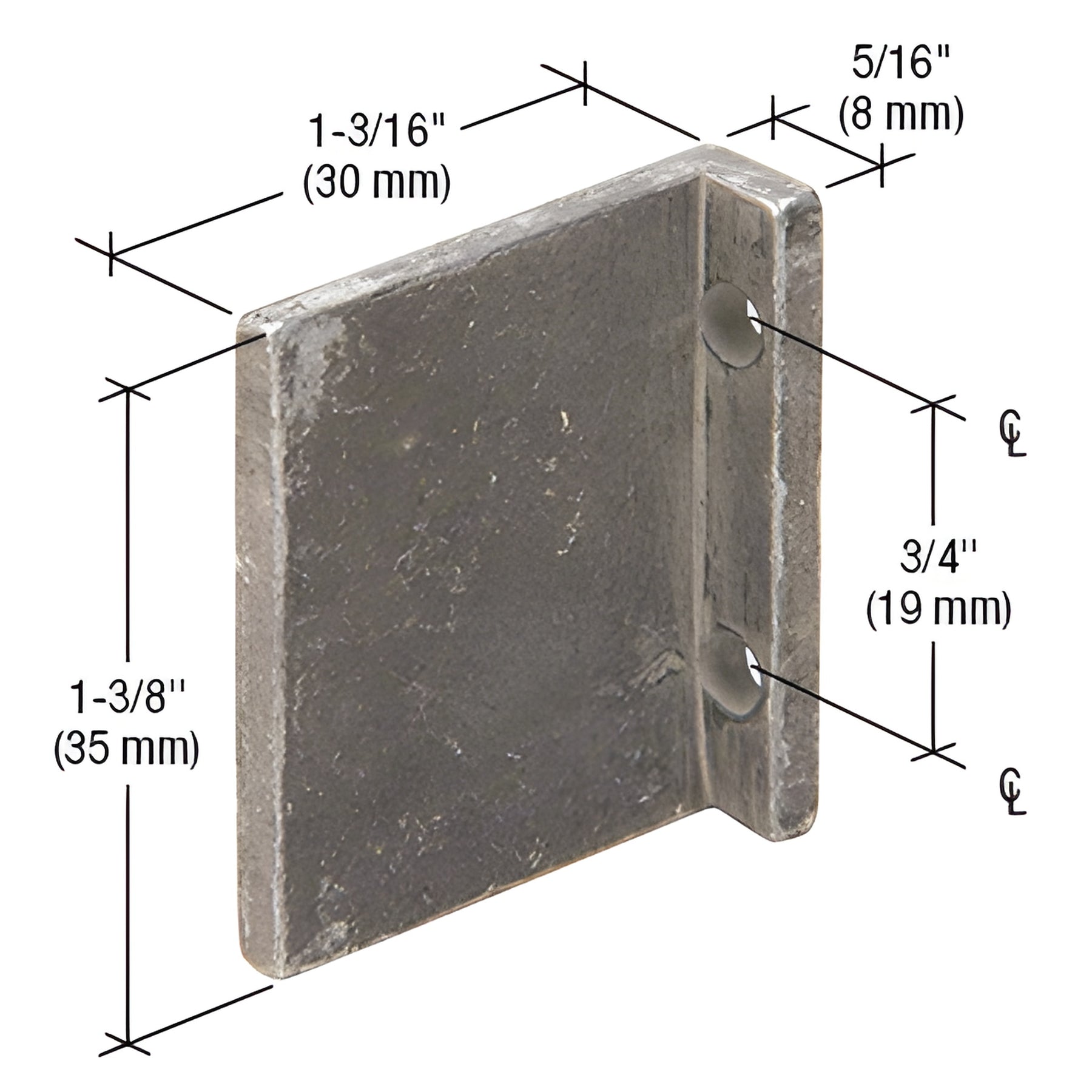 CRL-U.S. Aluminum Shear Blocks With Screws - 20/Pk