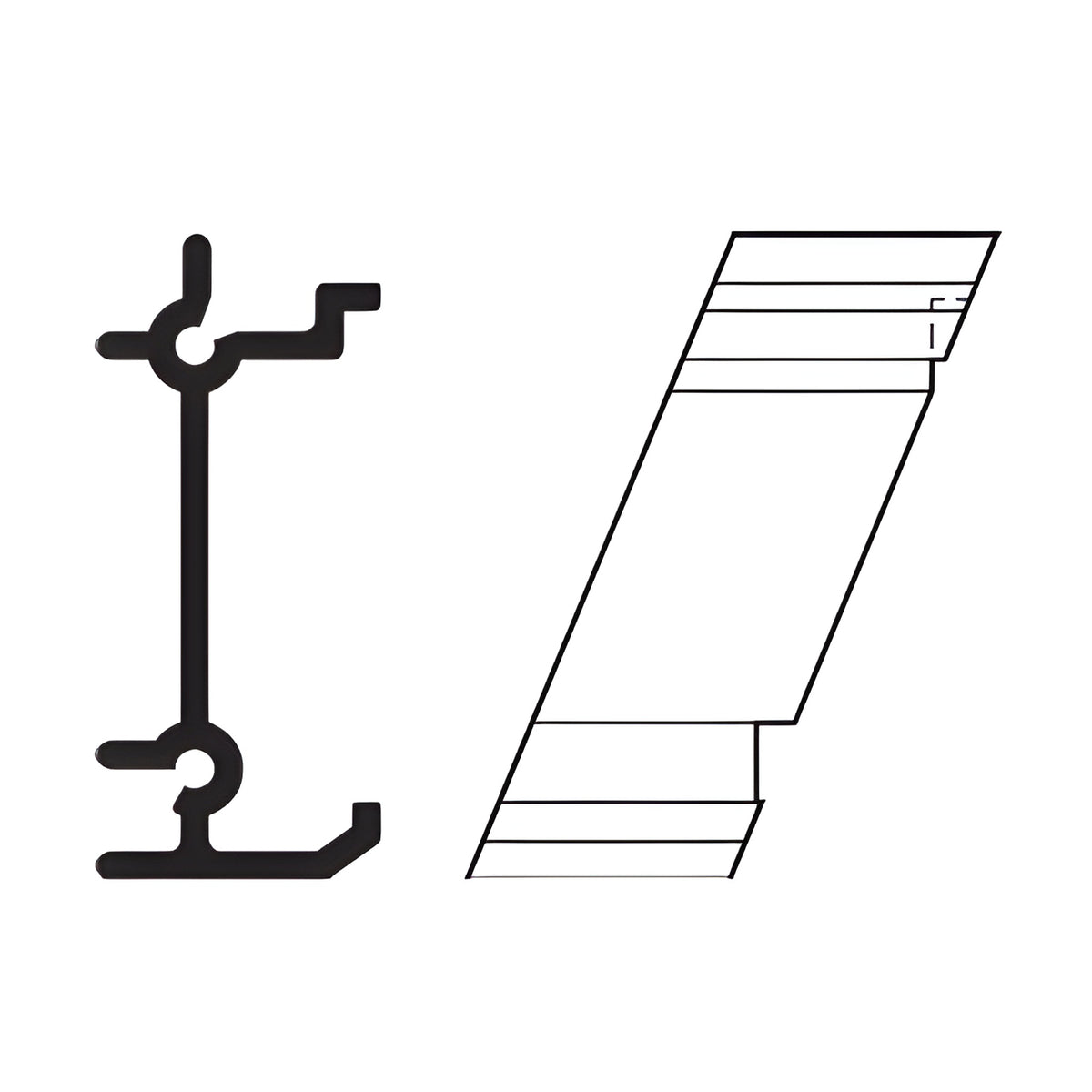 CRL-U.S. Aluminum Shear Blocks for Outside 135º Corners - 1LH and 1RH