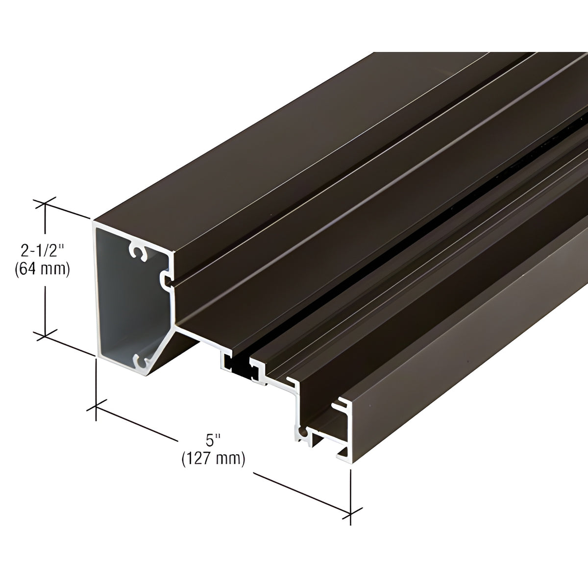 CRL-U.S. Aluminum Sill, Thermally Broken, Dark Bronze/Black Anodized Class 1 - 24'-2"