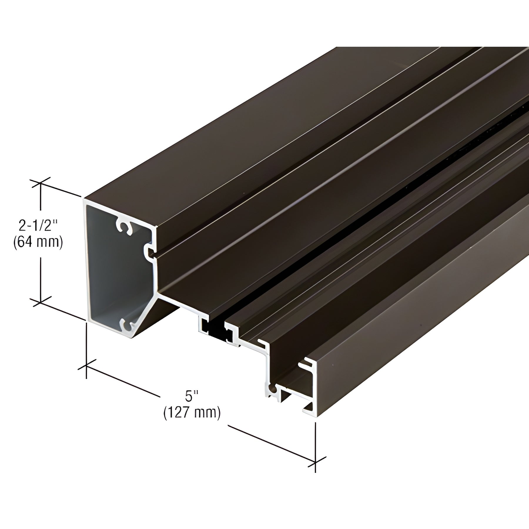 CRL-U.S. Aluminum Sill, Thermally Broken, Dark Bronze/Black Anodized Class 1 - 24'-2"