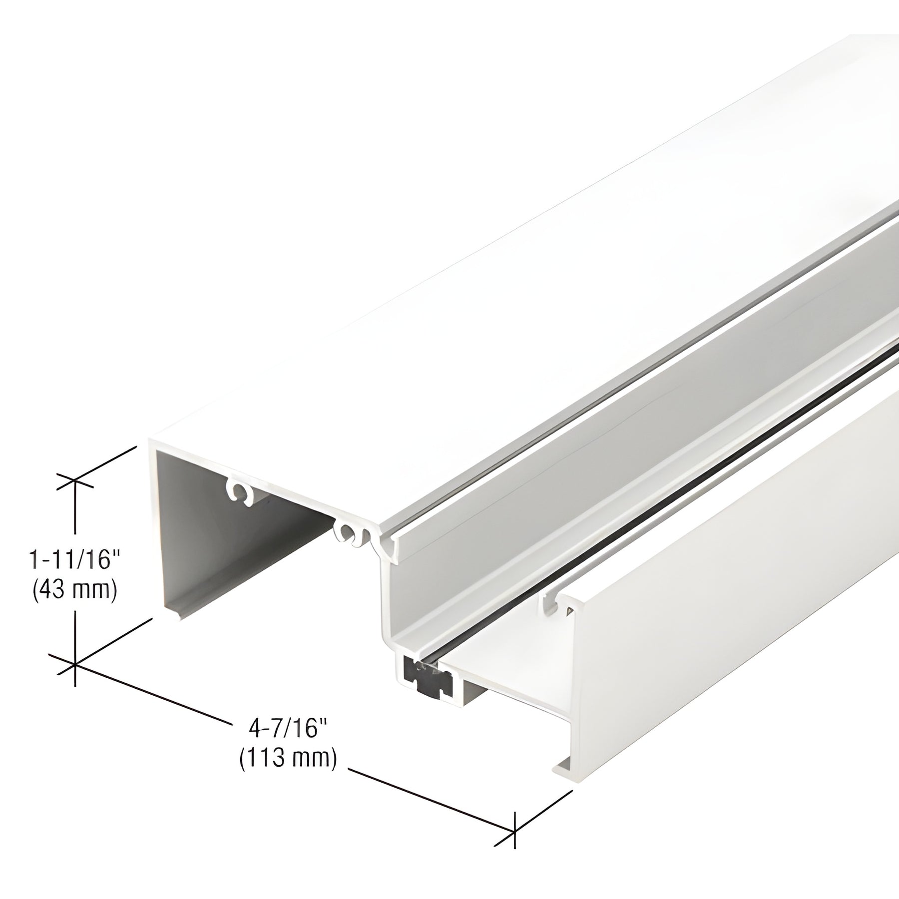 CRL-U.S. Aluminum Sill, Thermally Improved, White KYNAR® Paint - 24'-2"