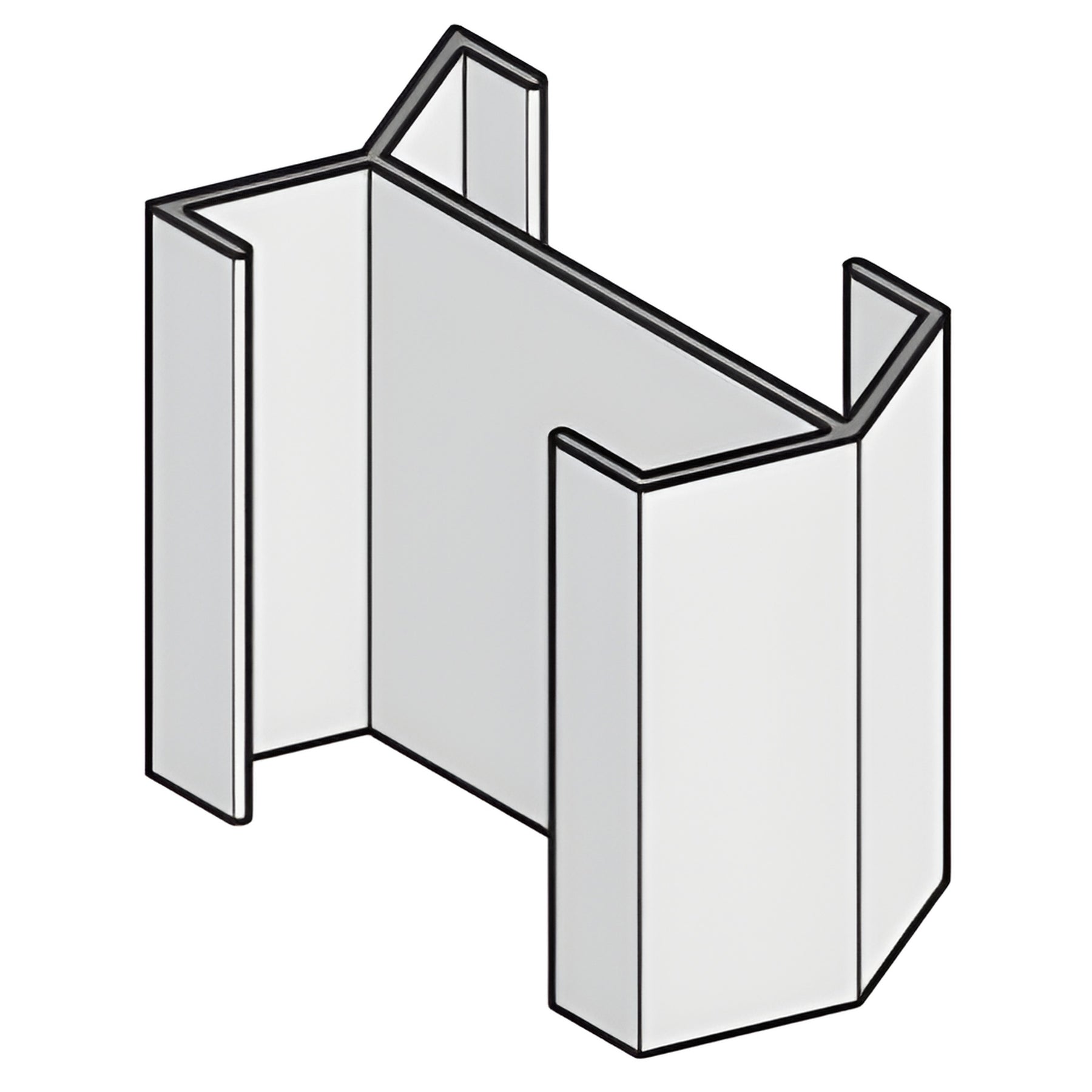CRL-U.S. Aluminum Sleeves for 135 Degree Inside or Outside Corner Mullions with Structural Silicone Glazing- 5/Pk