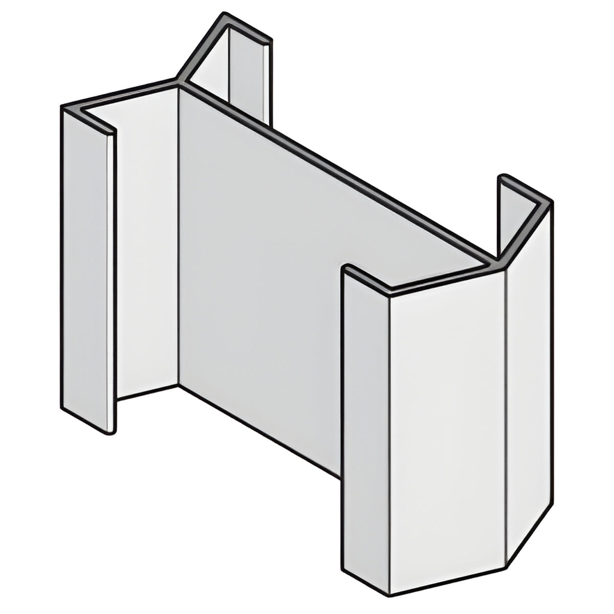 CRL-U.S. Aluminum Splice Sleeve for TW581 Mullions- 5/Pk