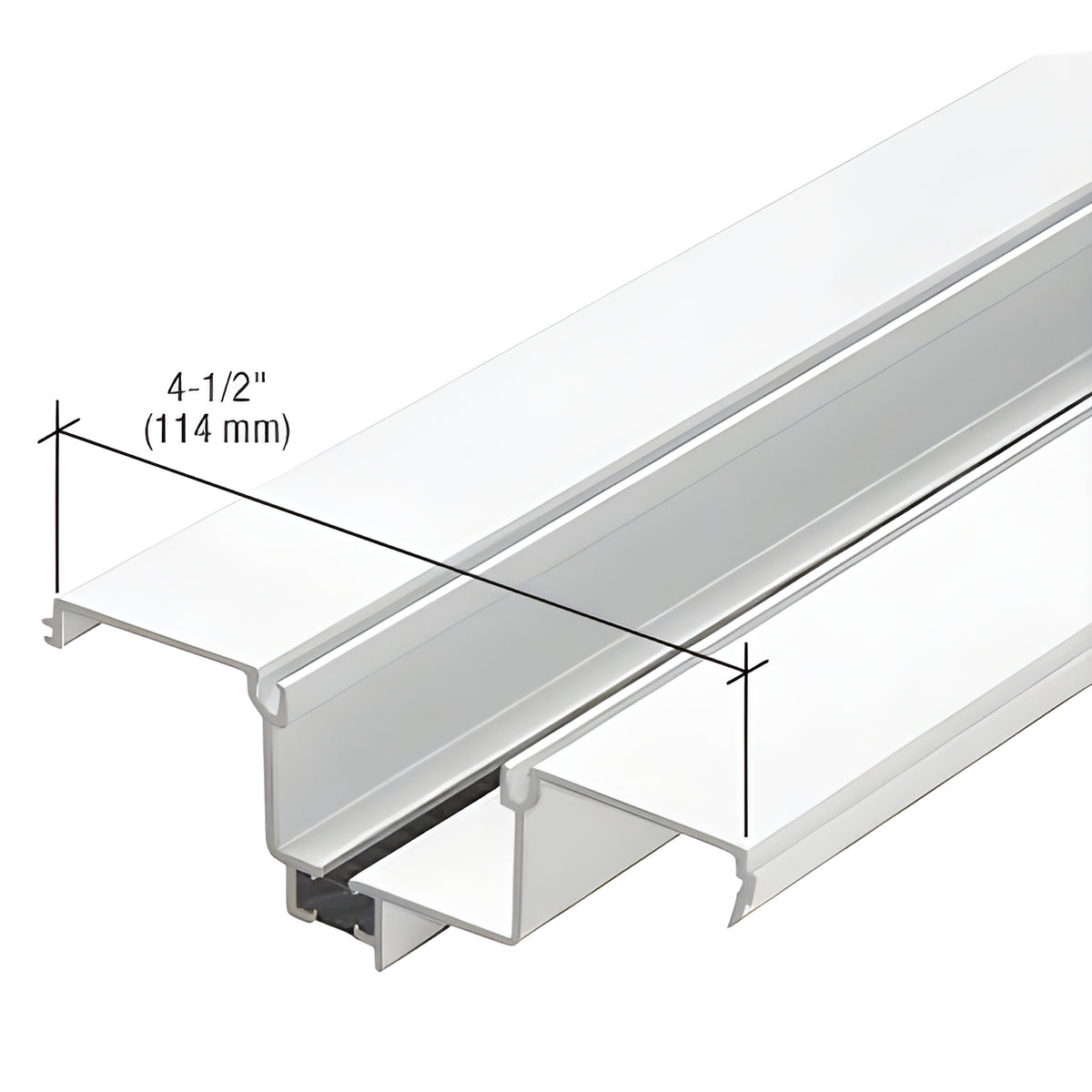 CRL-U.S. Aluminum Stacking Head Insert, Thermally Improved, White KYNAR® Paint - 24'-2"