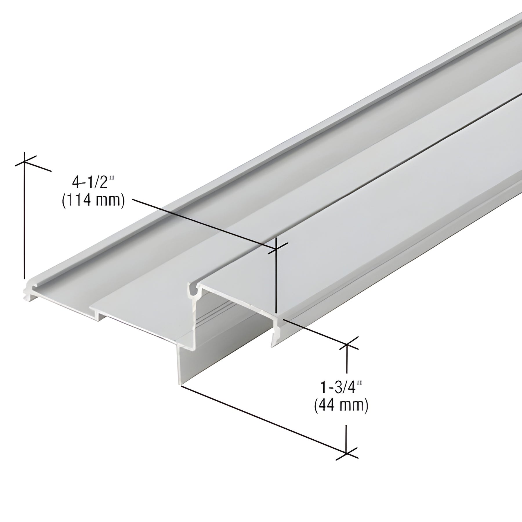 CRL-U.S. Aluminum Stacking Sill Insert, Clear Anodized - 24'-2"