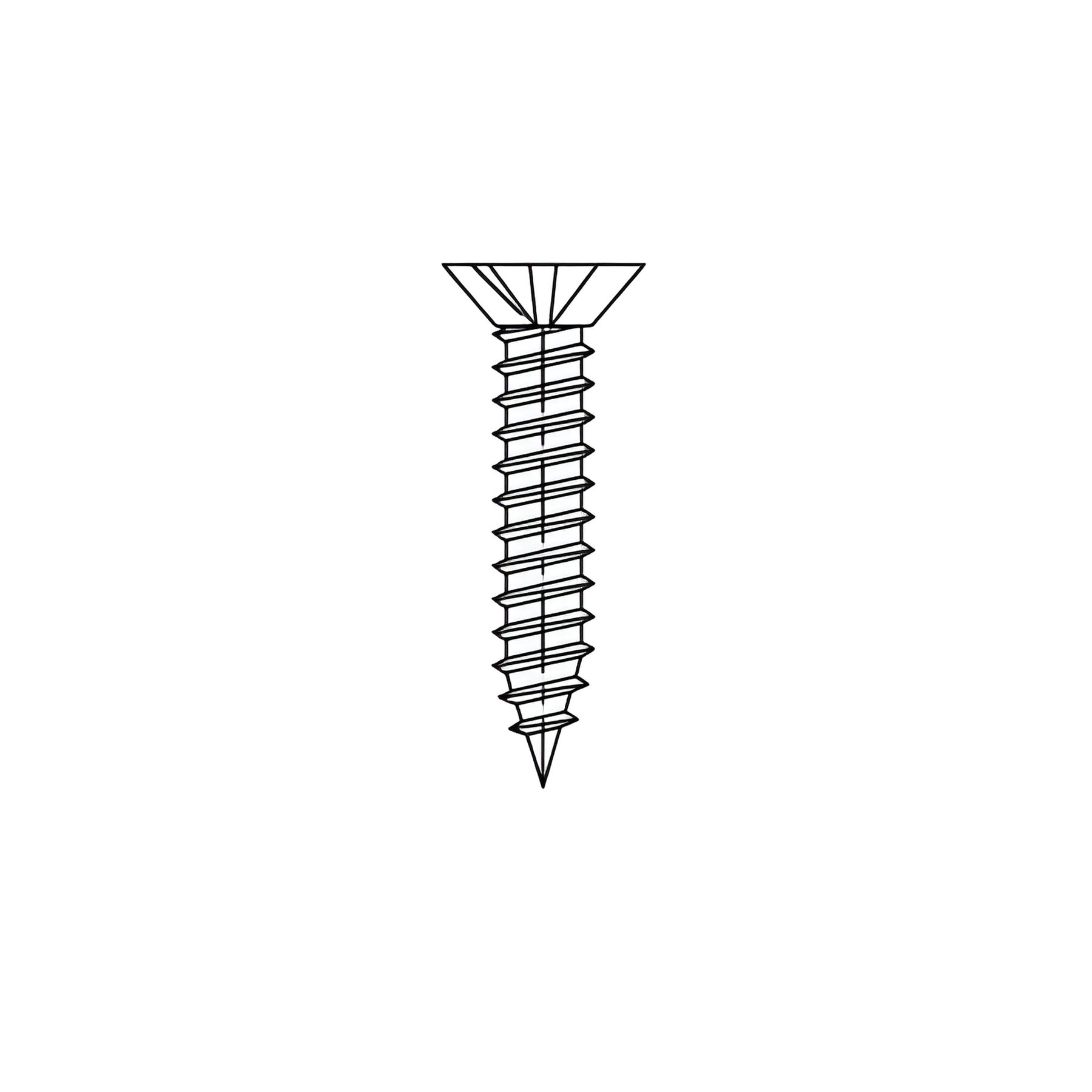 CRL-U.S. Aluminum StormWall XL #10 x 1" Flat Head Phillips Screw - Pk/100